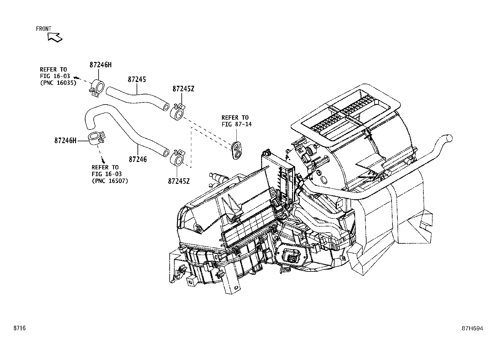 87246-B4010 HOSE, HEATER WATER, OUTLET product image