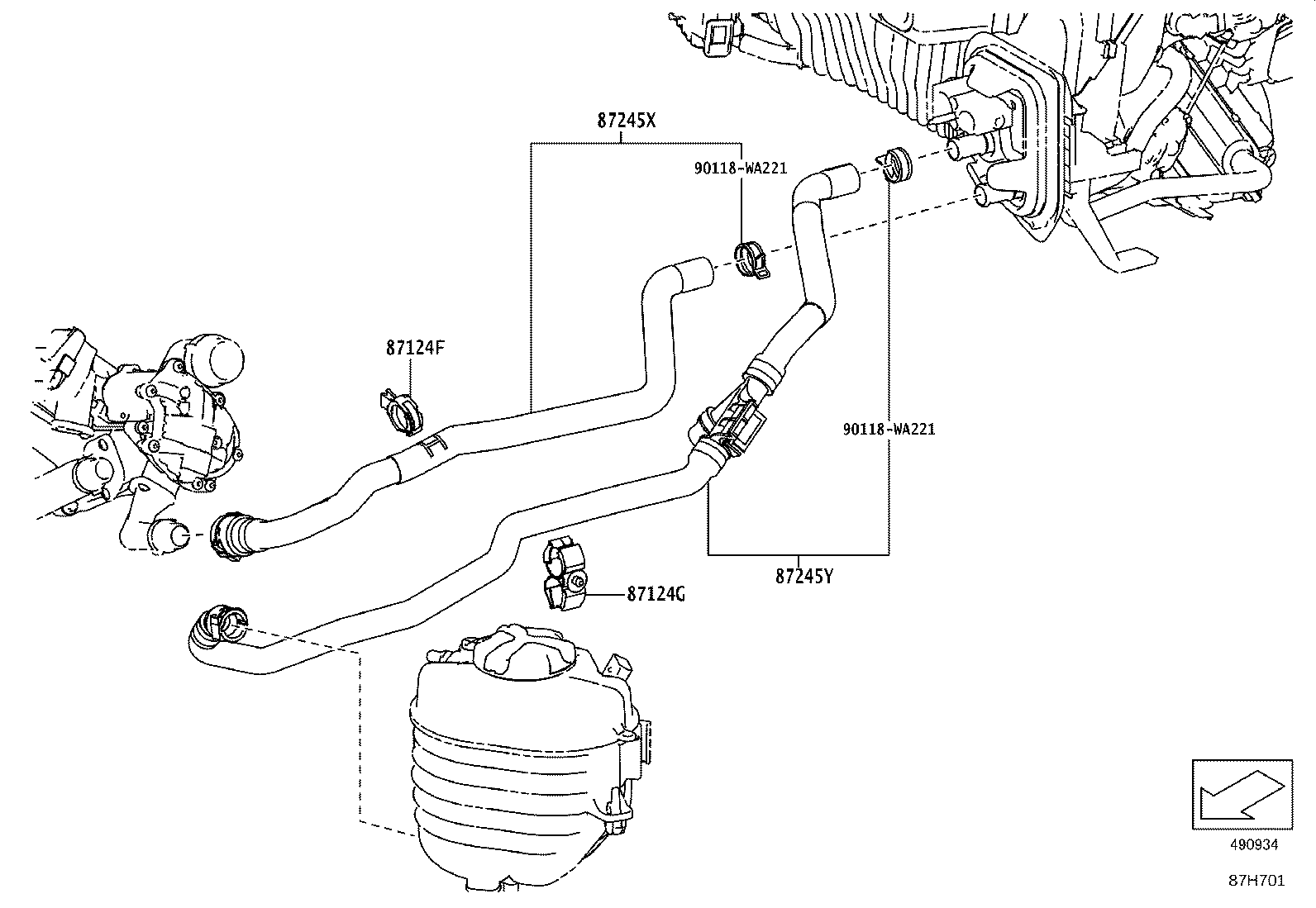 16581-WAA01 CLAMP, HEATER HOSE, NO.1 product image