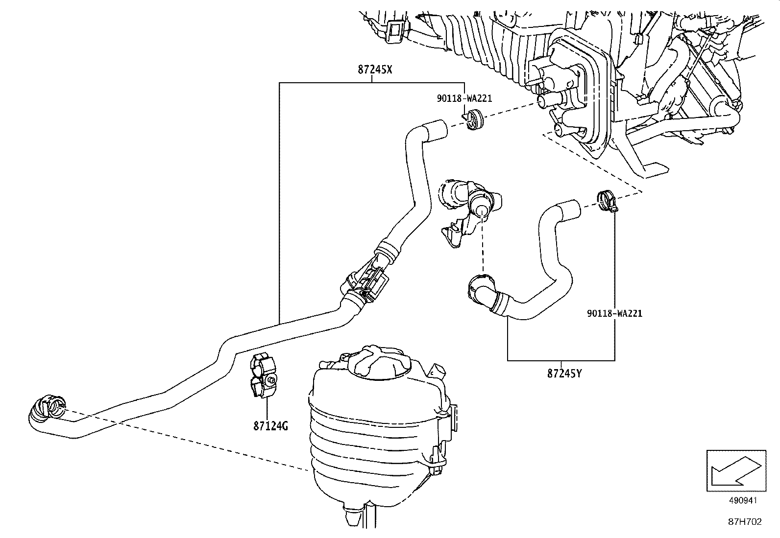 16581-WAA01 CLAMP, HEATER HOSE, NO.1 product image