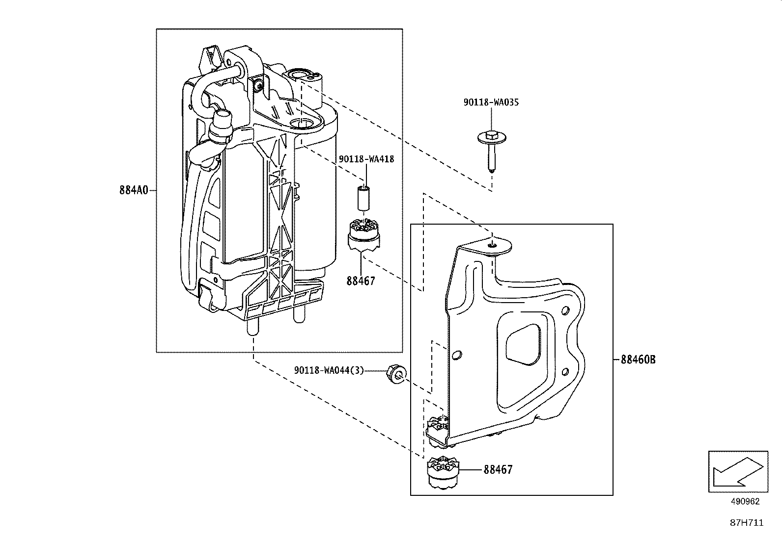 44546-WAA01 CUSHION, COOLER CONDENSER, NO.1 product image