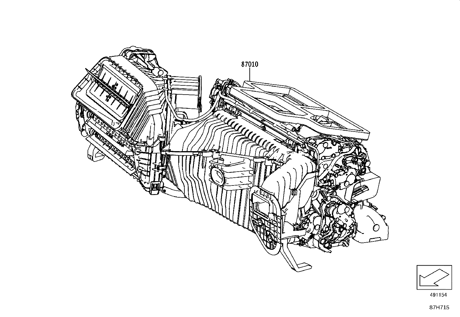 87010-WAA02 UNIT ASSY, AIR CONDITIONER product image