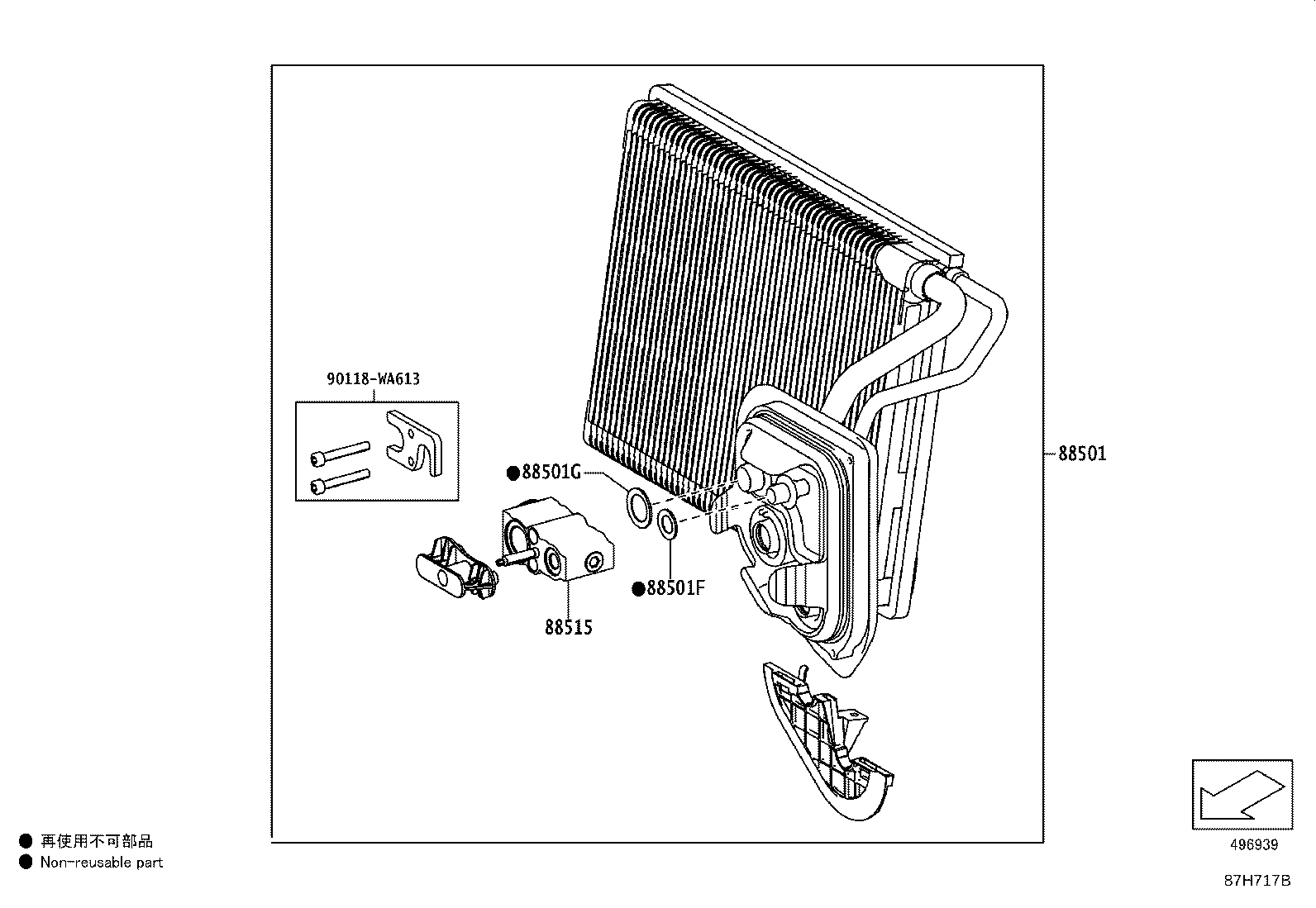 Toyota 87010-WAA02 UNIT ASSY, AIR CONDITIONER
