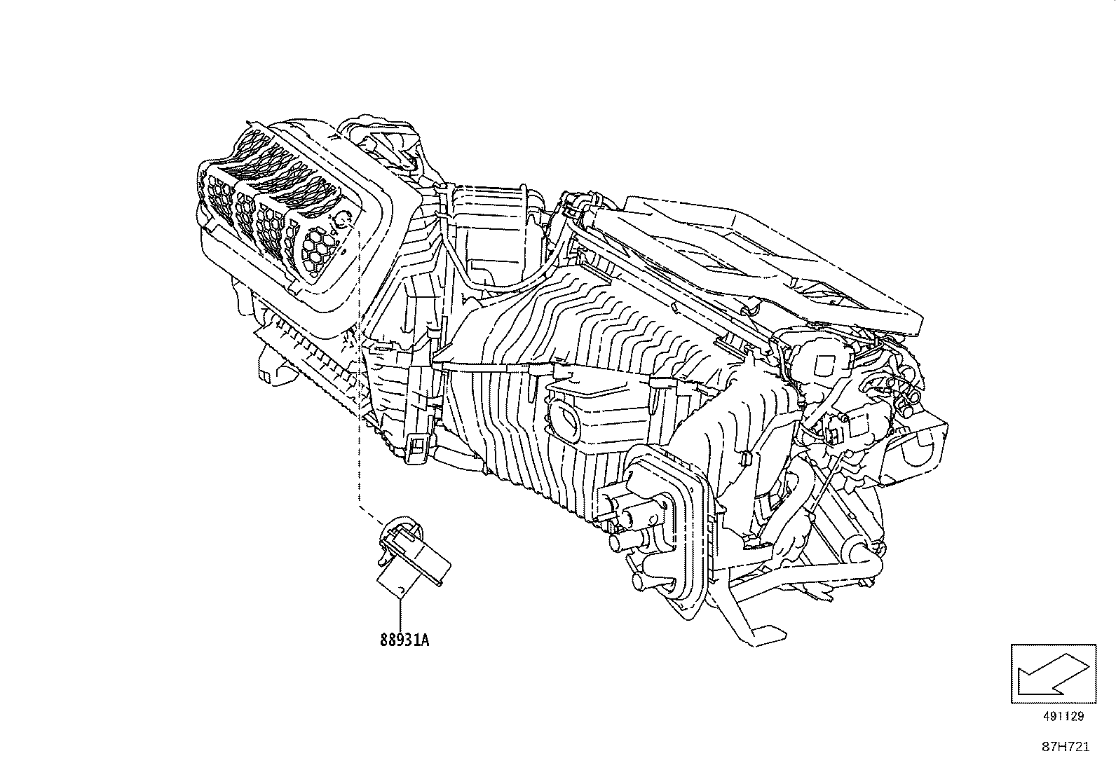 87010-WAA02 UNIT ASSY, AIR CONDITIONER product image