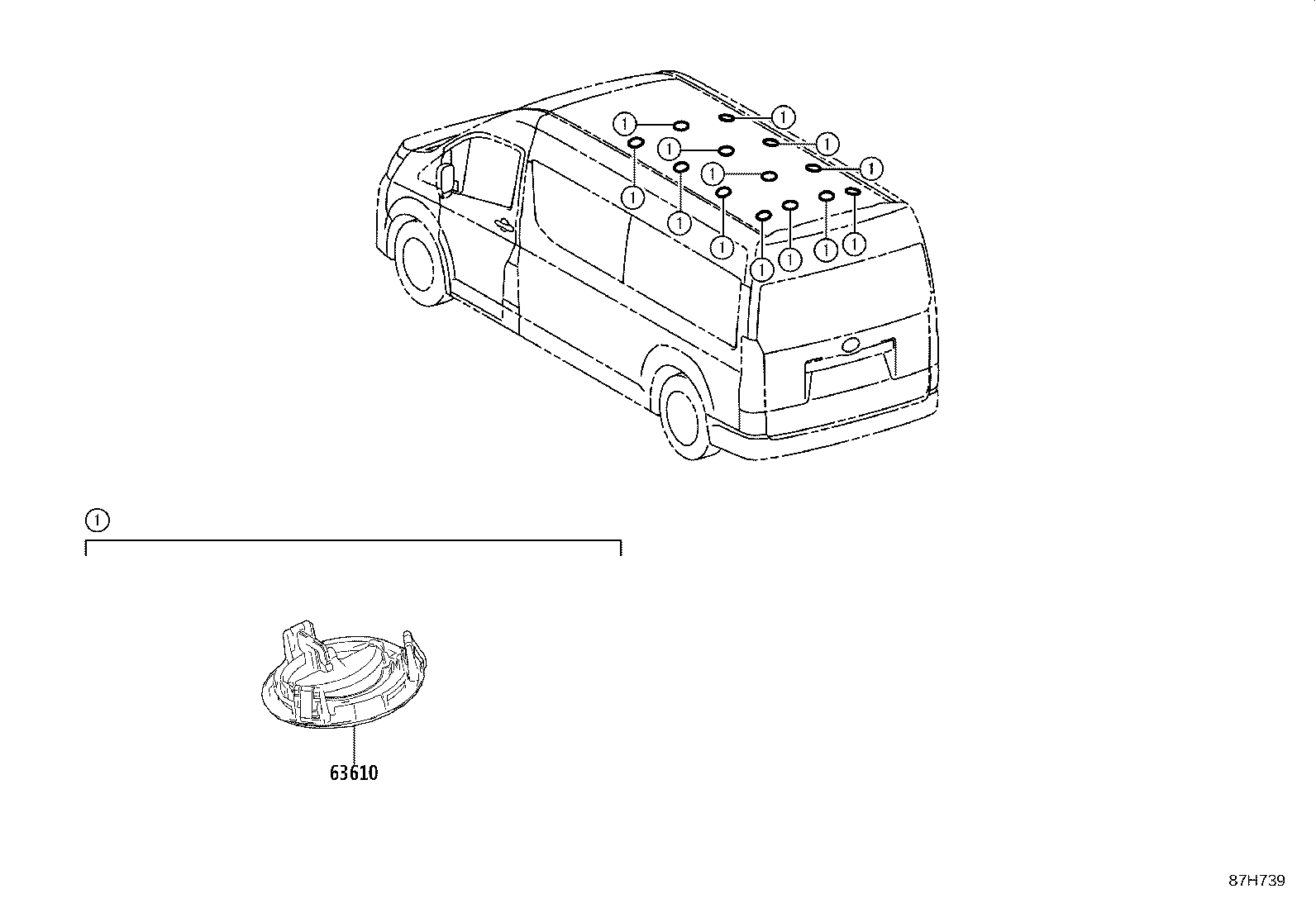 55950-26060 NOZZLE ASSY, CENTER DEFROSTER product image