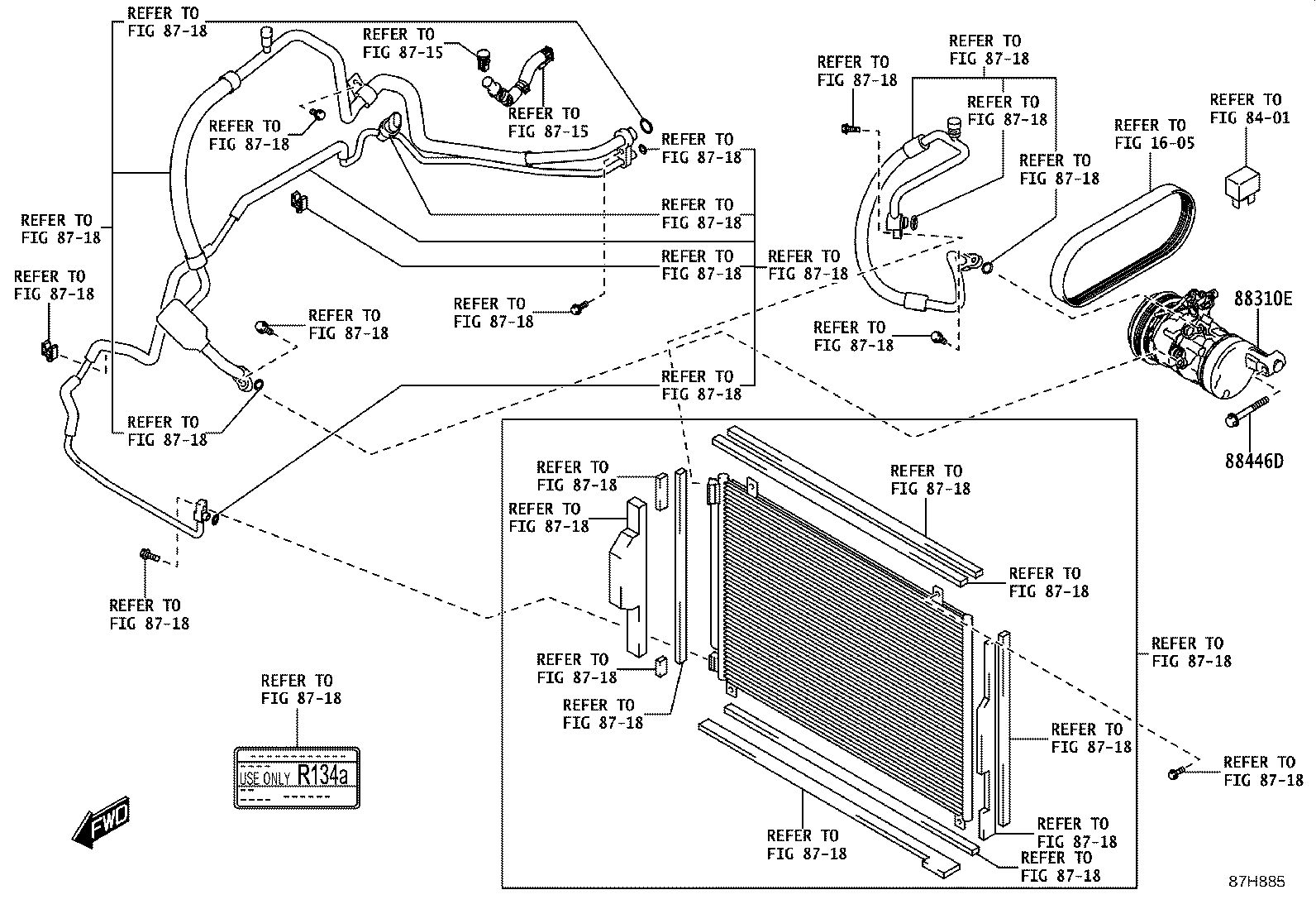88397-WC001 BRACKET, COOLER COMPRESSOR product image