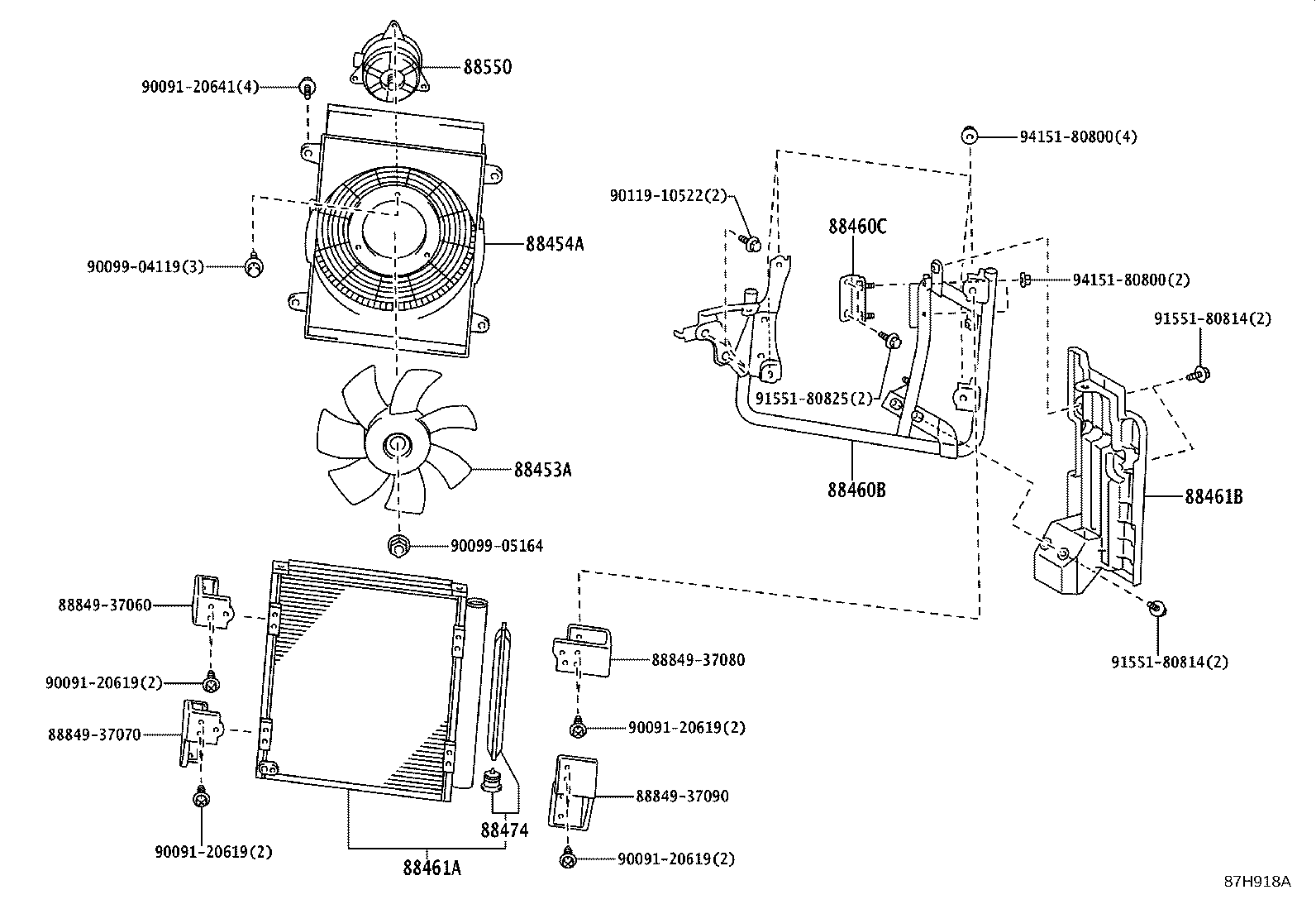85924-37010 BRACKET, COOLER CONDENSER, NO.1 product image