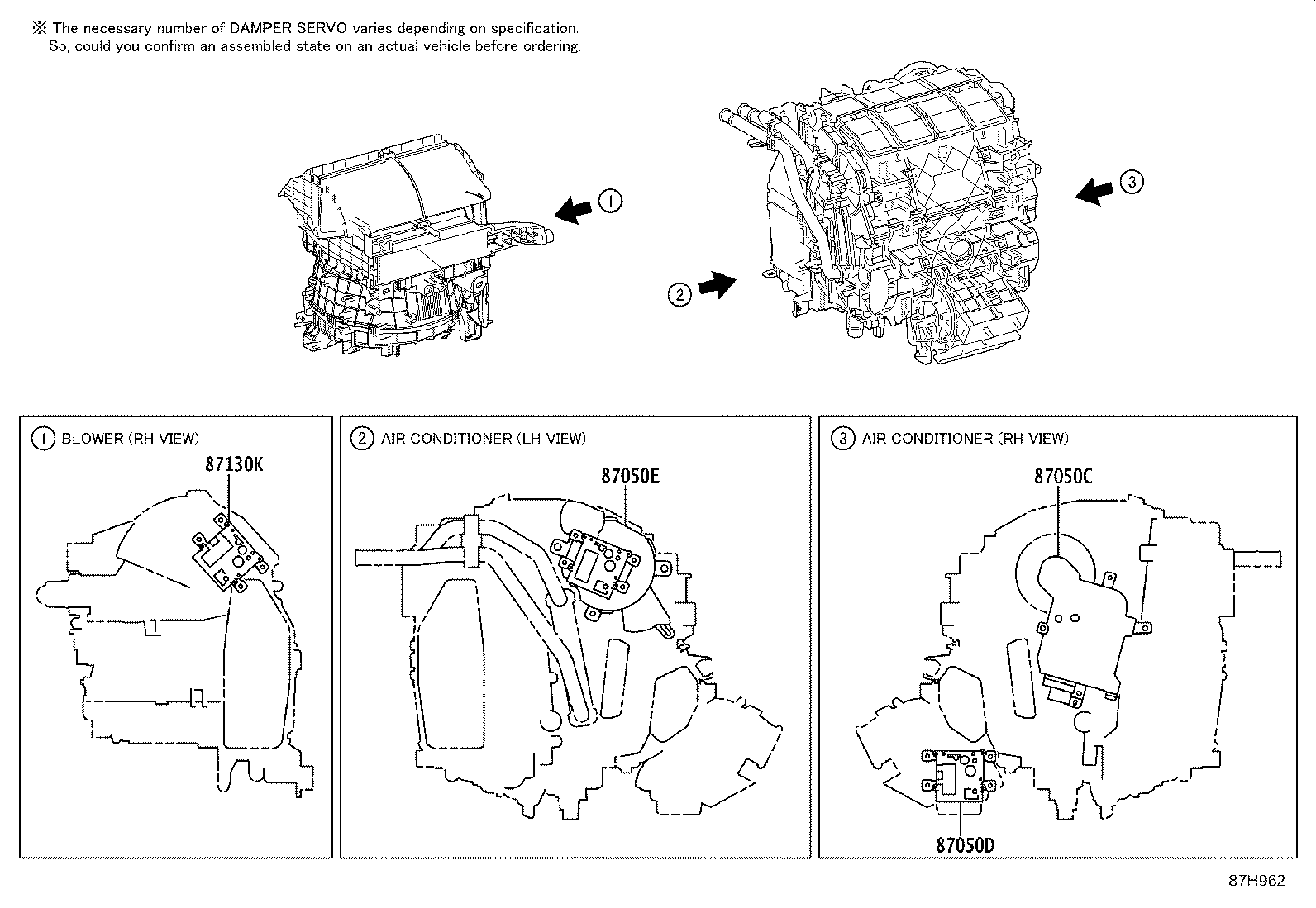 87103-02670 MOTOR SUB-ASSY, BLOWER W/FAN product image