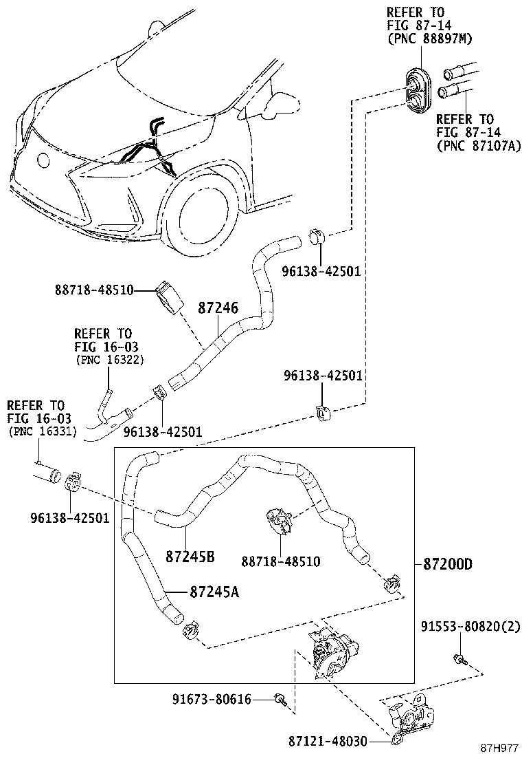 87248-78010 PIPE, HEATER WATER product image