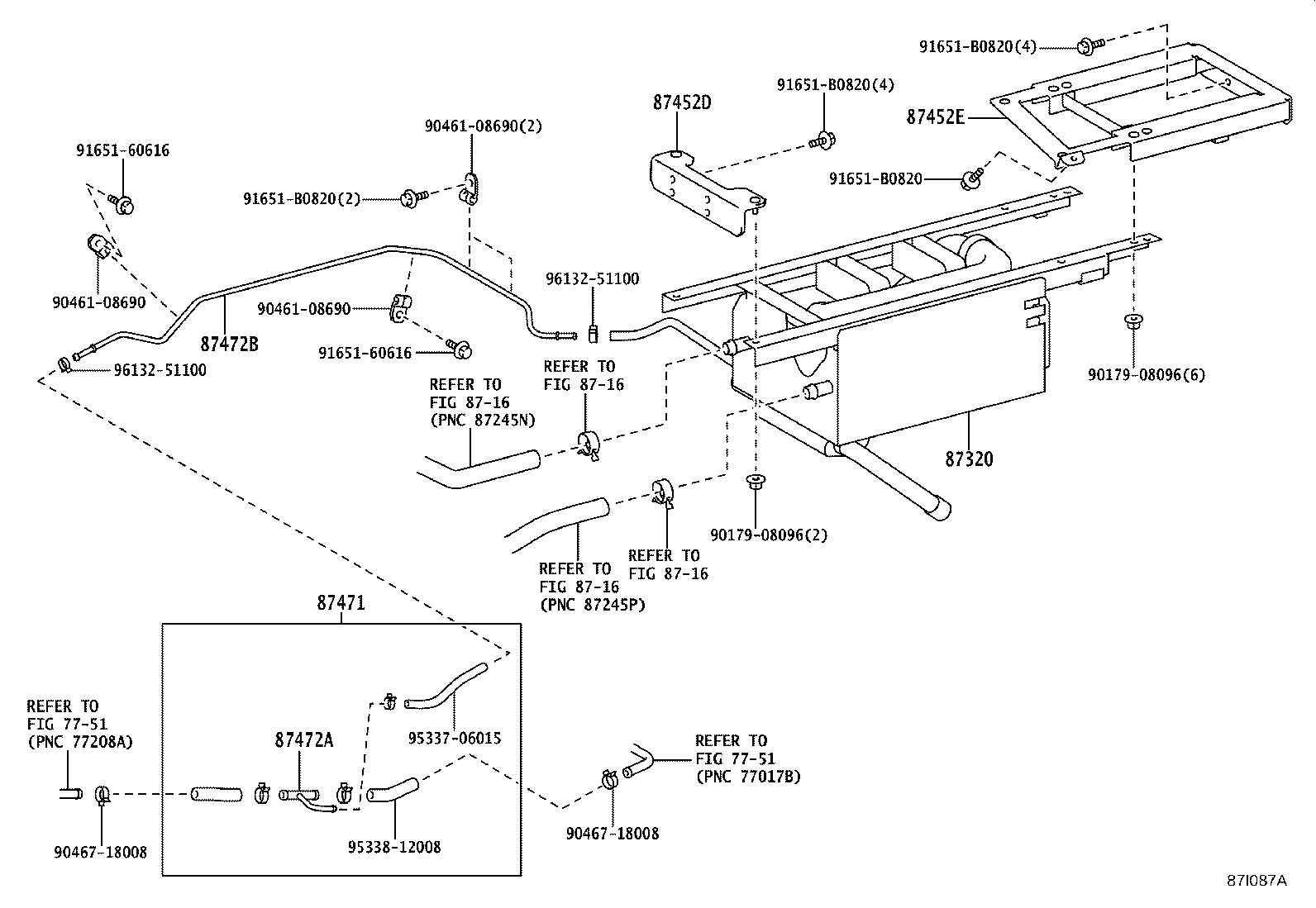87103-36040 CASE SUB-ASSY, FRONT HEATER BLOWER product image