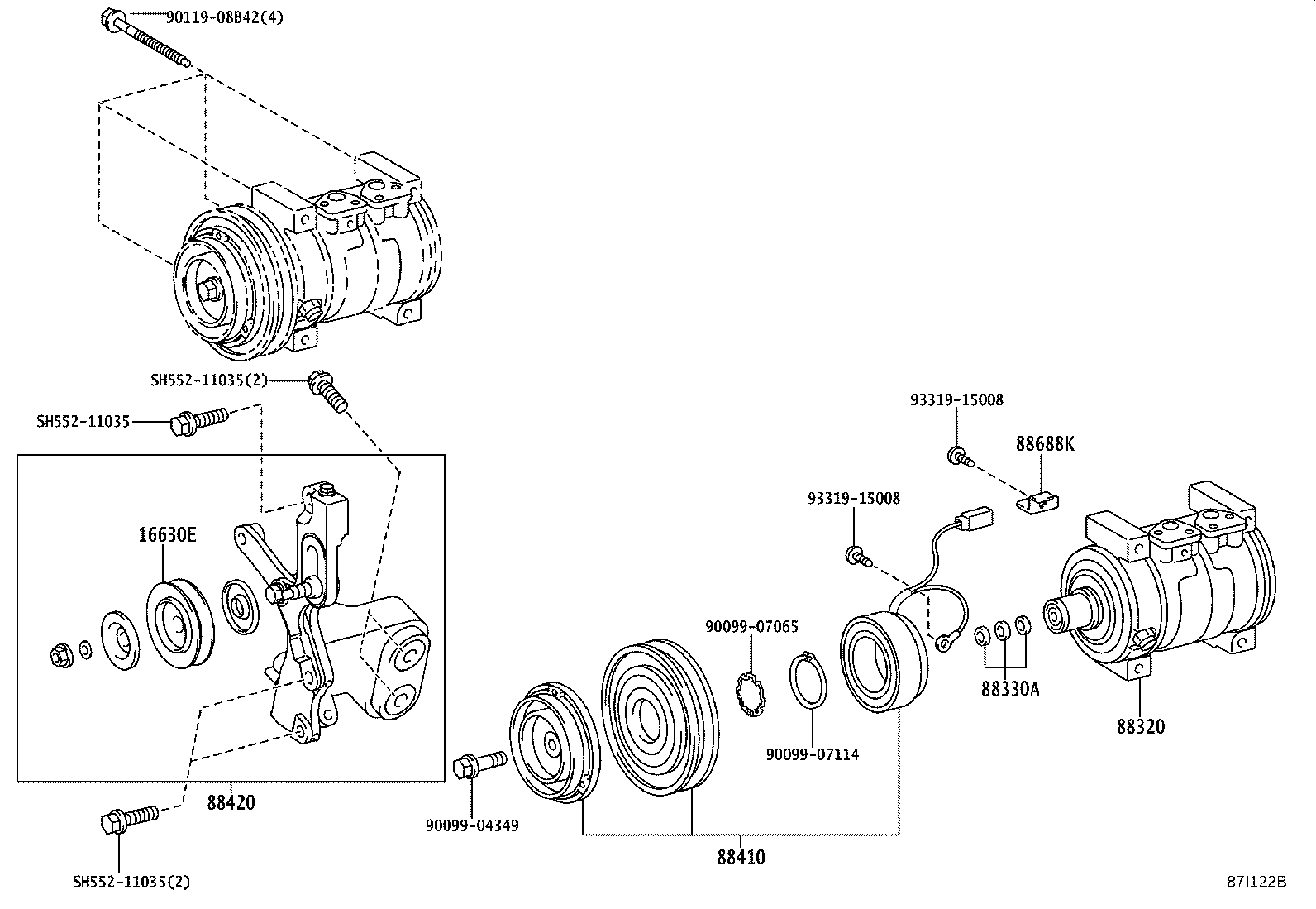 S1638-21670 BRACKET, IDLE PULLEY product image