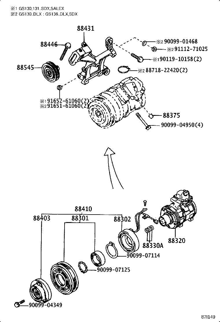 88412-30470 ROTOR SUB-ASSY, MAGNET CLUTCH product image