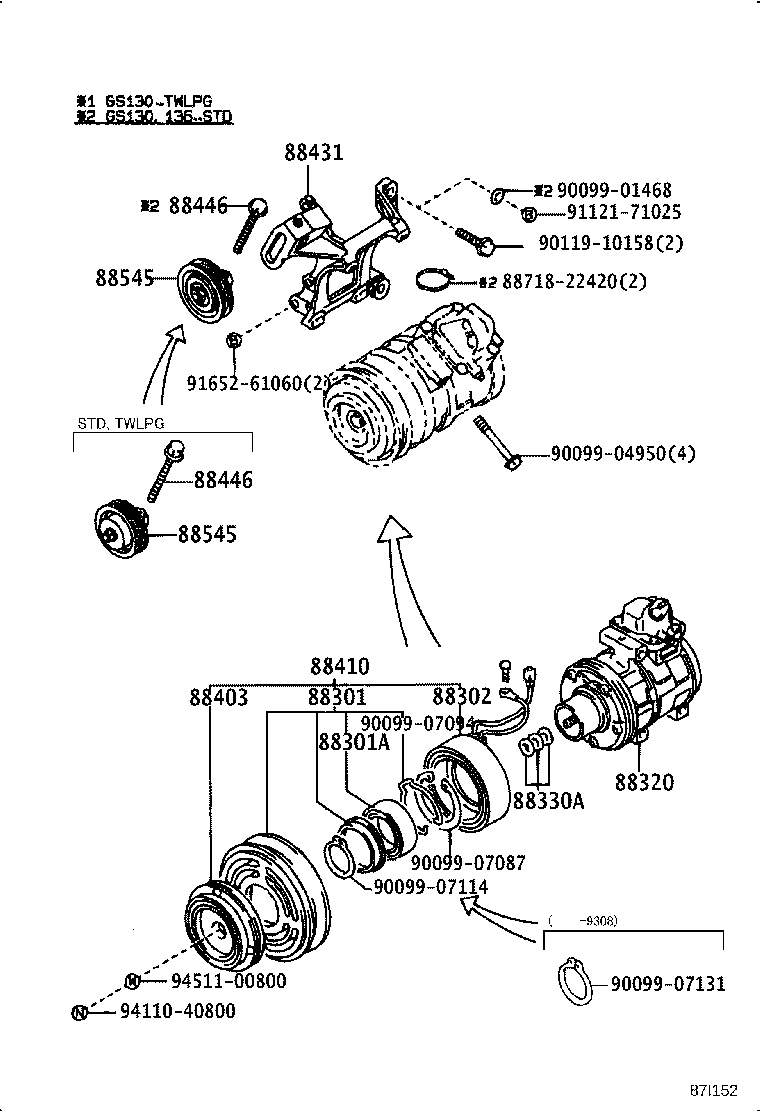 88412-30470 ROTOR SUB-ASSY, MAGNET CLUTCH product image