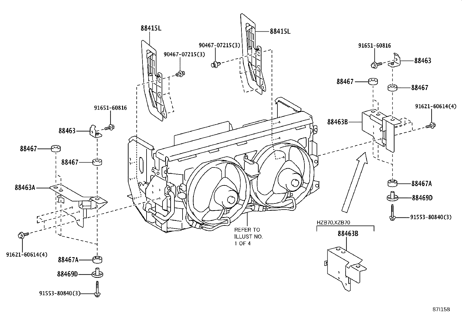 88454-36180 SHROUD, FAN product image