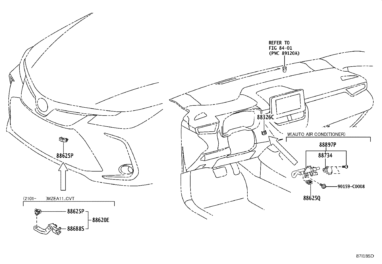 58862-02150 DUCT, CONSOLE BOX, NO.2 product image