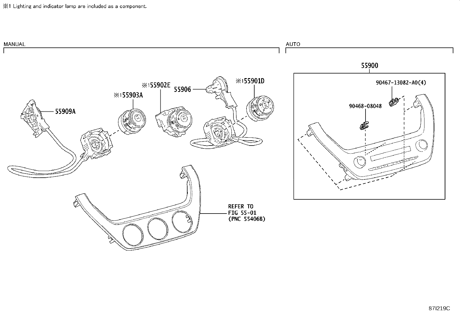55086-02660 DUCT SUB-ASSY, HEATER TO REGISTER, CENTER product image