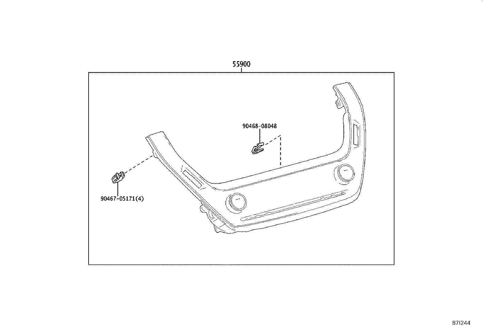 55085-12220 DUCT SUB-ASSY, HEATER TO REGISTER, NO.2 product image