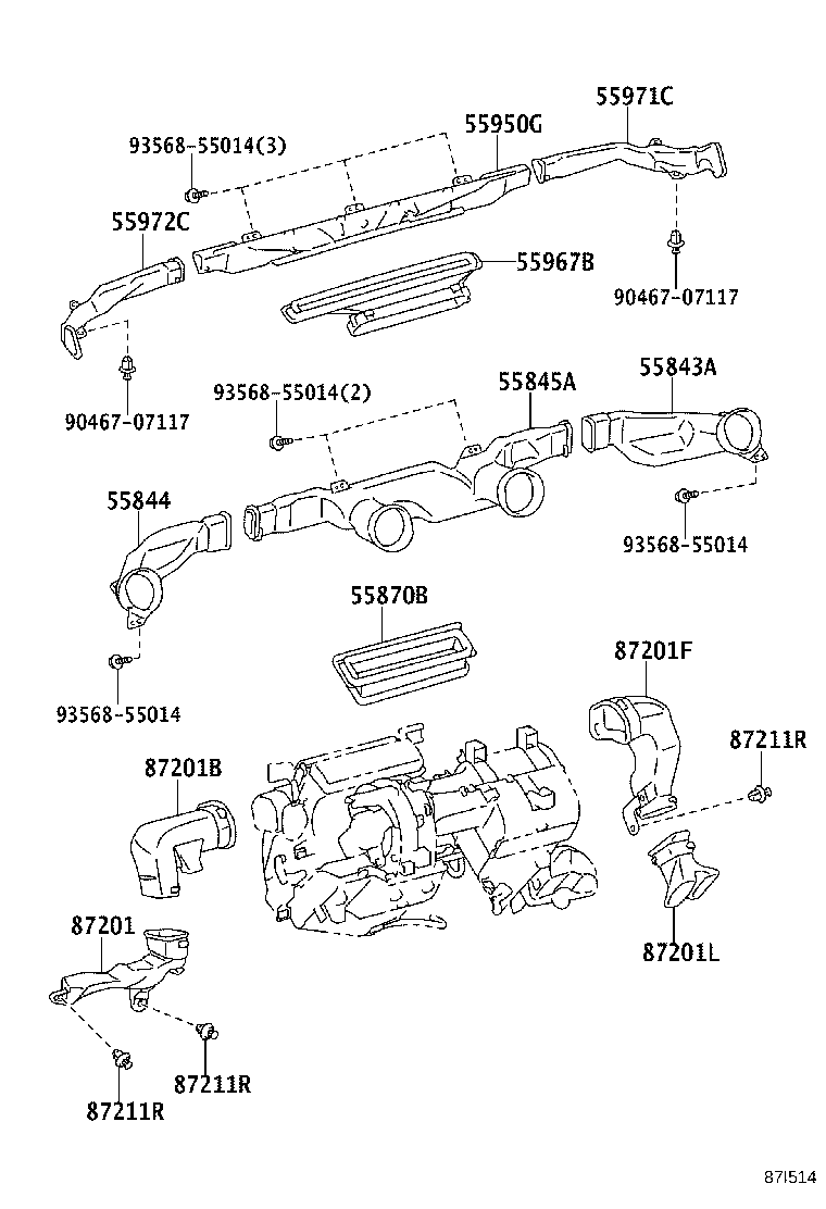 55900-37460 CONTROL & ACCESSORY ASSY, HEATER product image