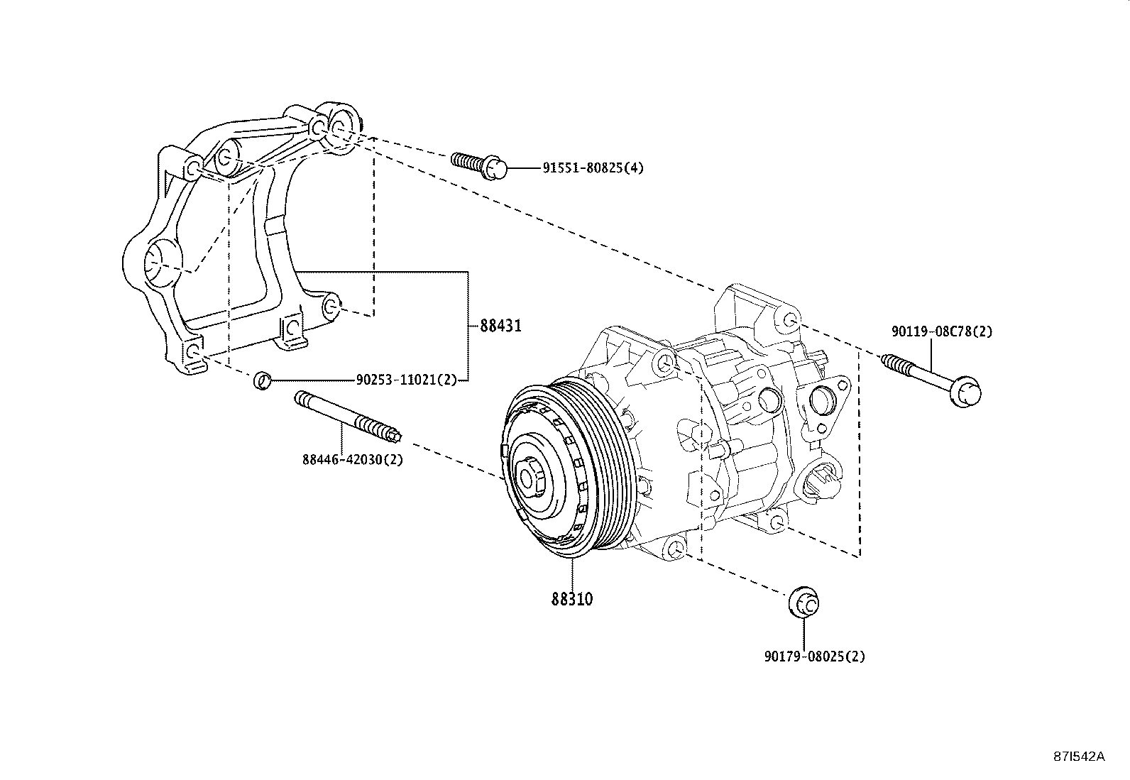 88320-48340 COMPRESSOR ASSY, COOLER product image