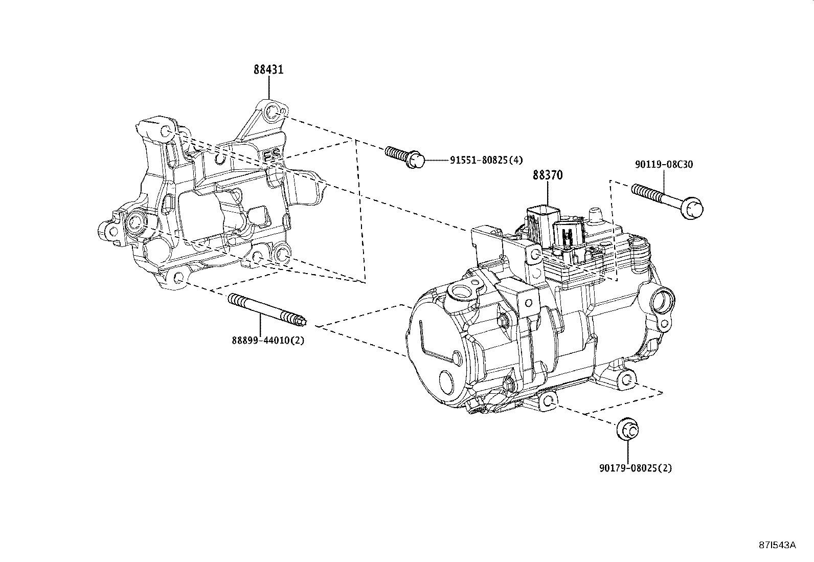 88320-48340 COMPRESSOR ASSY, COOLER product image