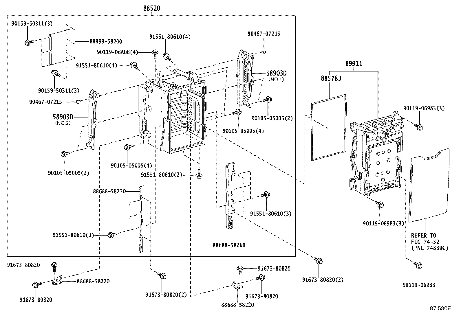 88520-58010 BOX ASSY, COOLING product image