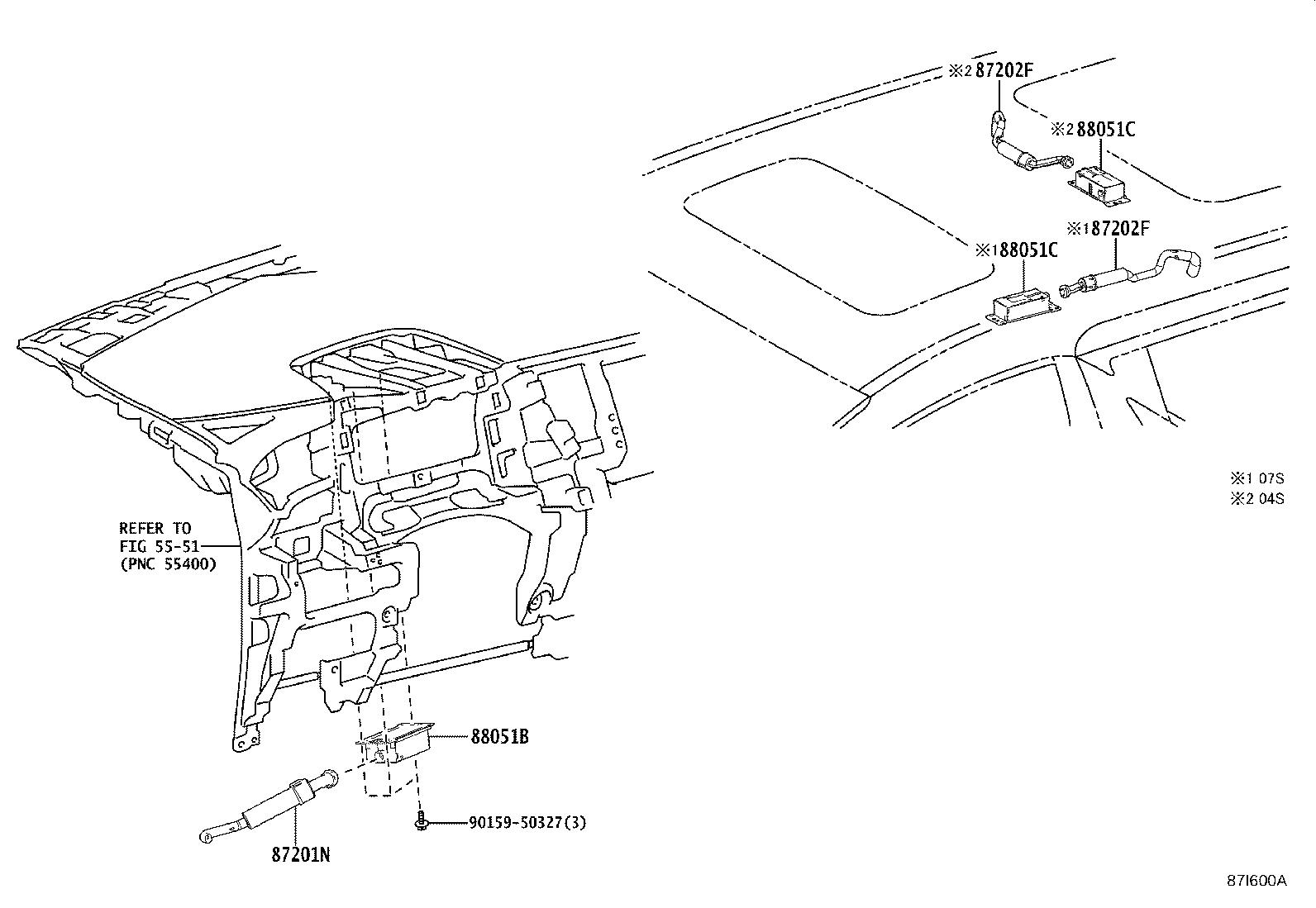 87202-58050 DUCT SUB-ASSY, AIR, REAR product image
