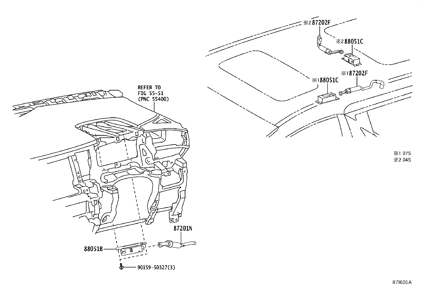 87202-58050 DUCT SUB-ASSY, AIR, REAR product image