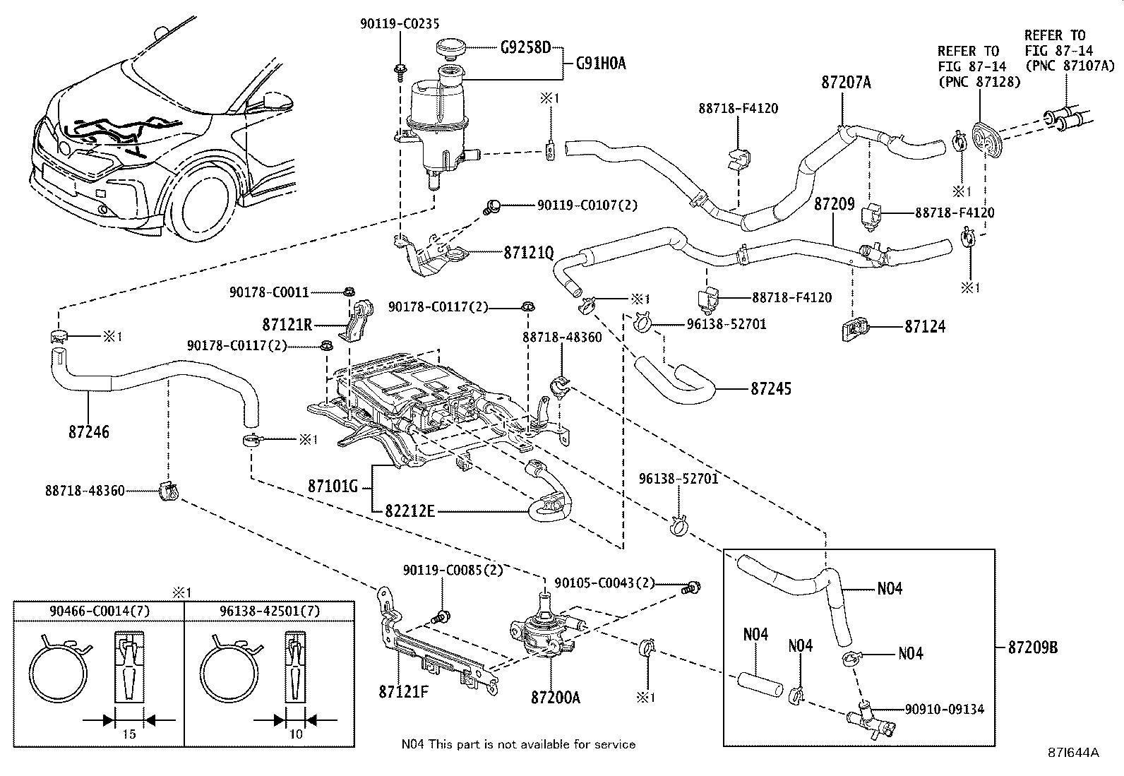 87245-F4170 HOSE, HEATER WATER, INLET product image