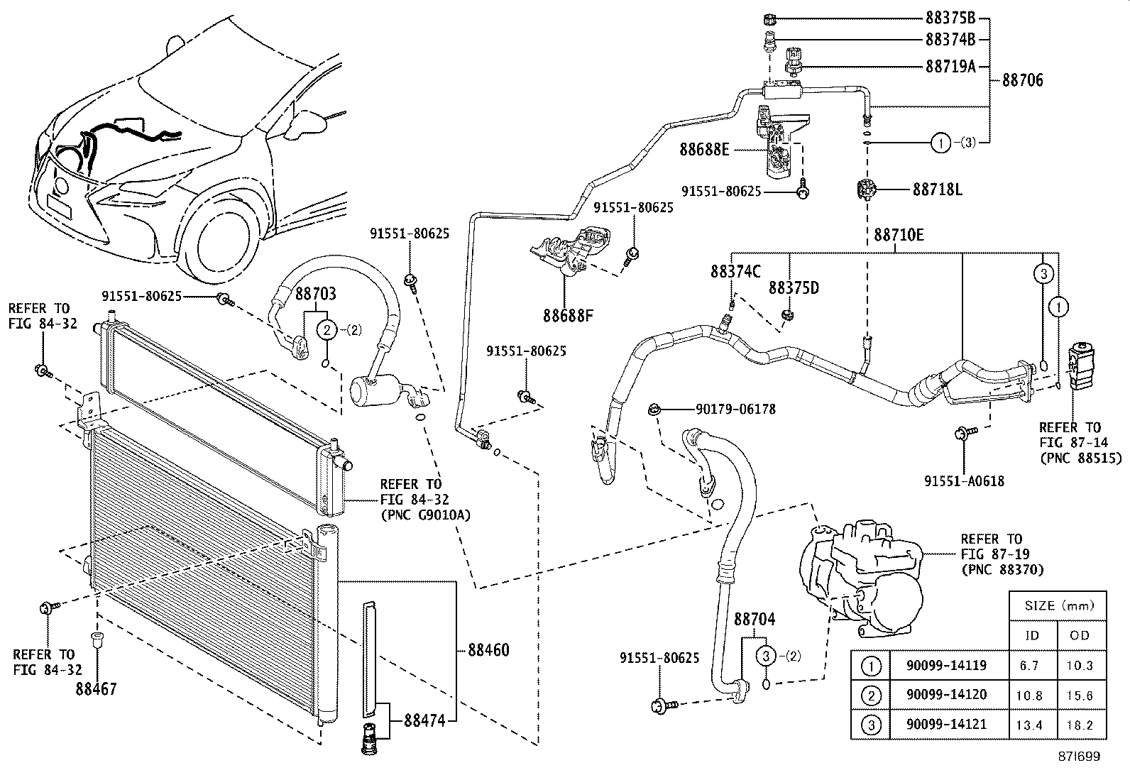 88706-78090 PIPE SUB-ASSY, LIQUID product image