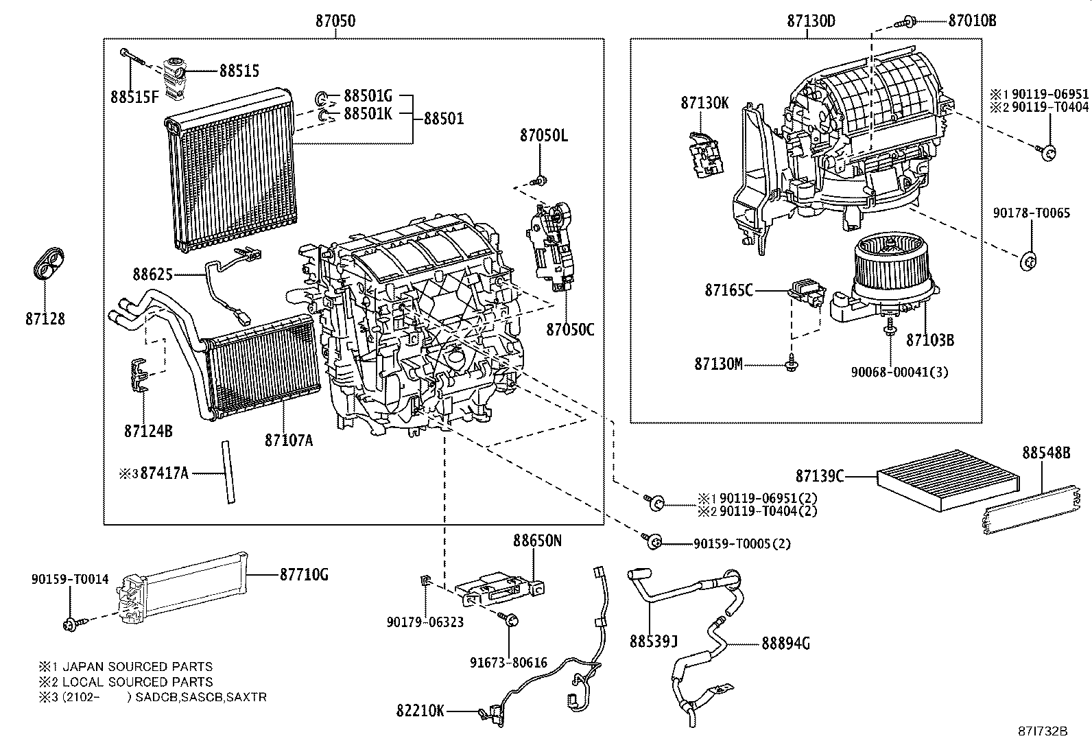 87417-0K050 PACKING, AIR DUCT product image