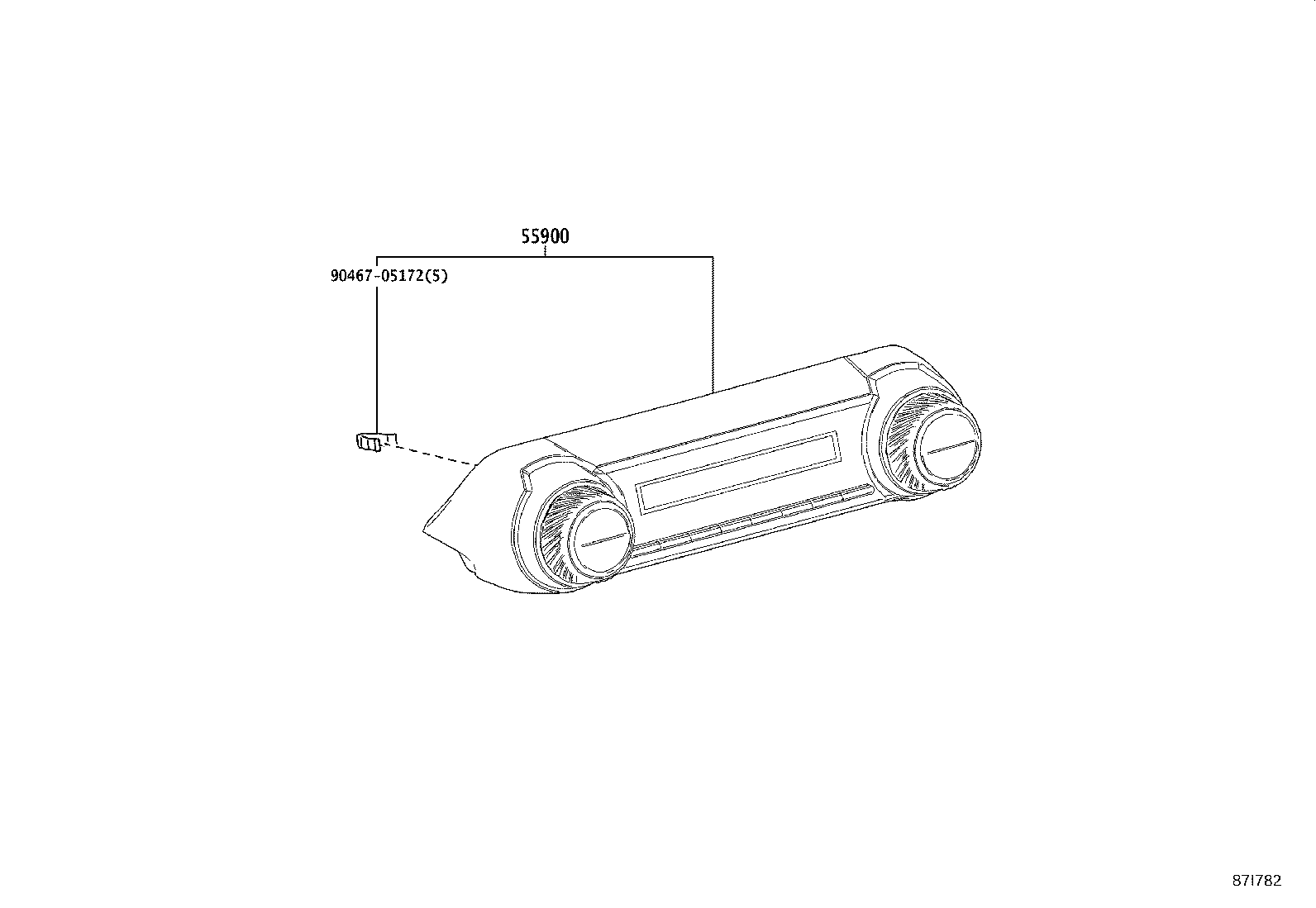 55900-42670 CONTROL ASSY, AIR CONDITIONER product image