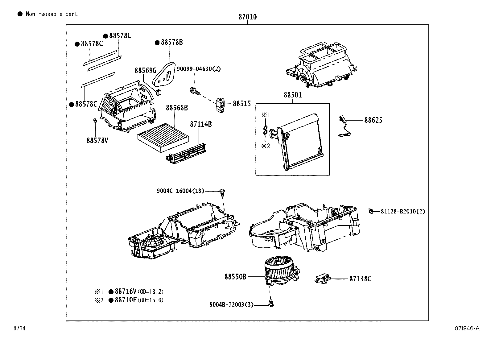 88550-B4010 MOTOR ASSY, BLOWER product image