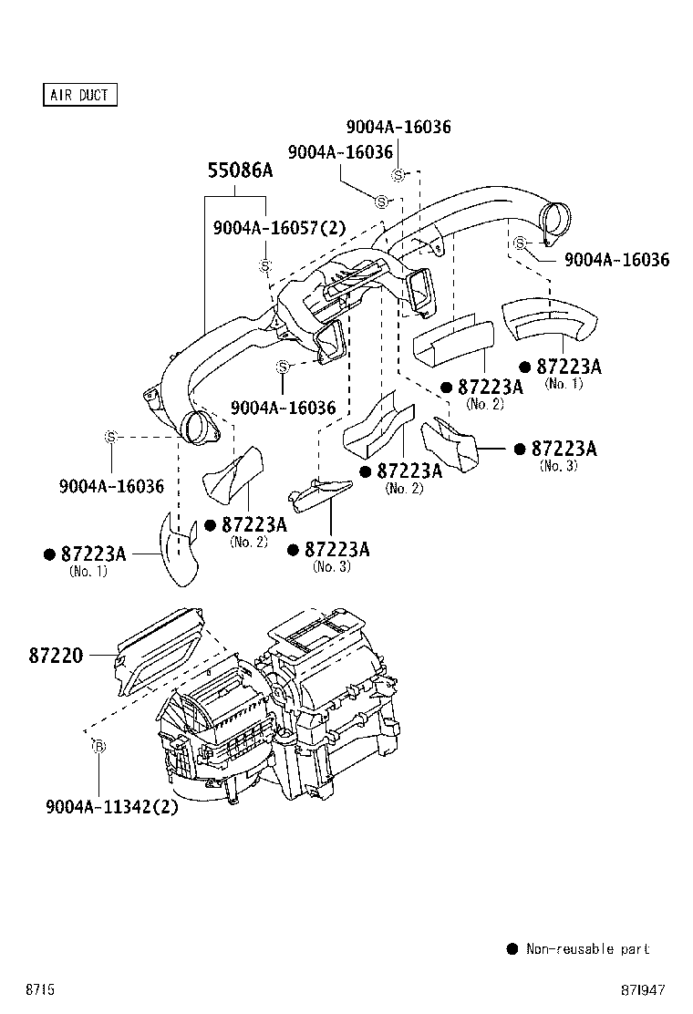 55908-BZ140 CABLE SUB-ASSY, AIR INLET DAMPER CONTROL product image