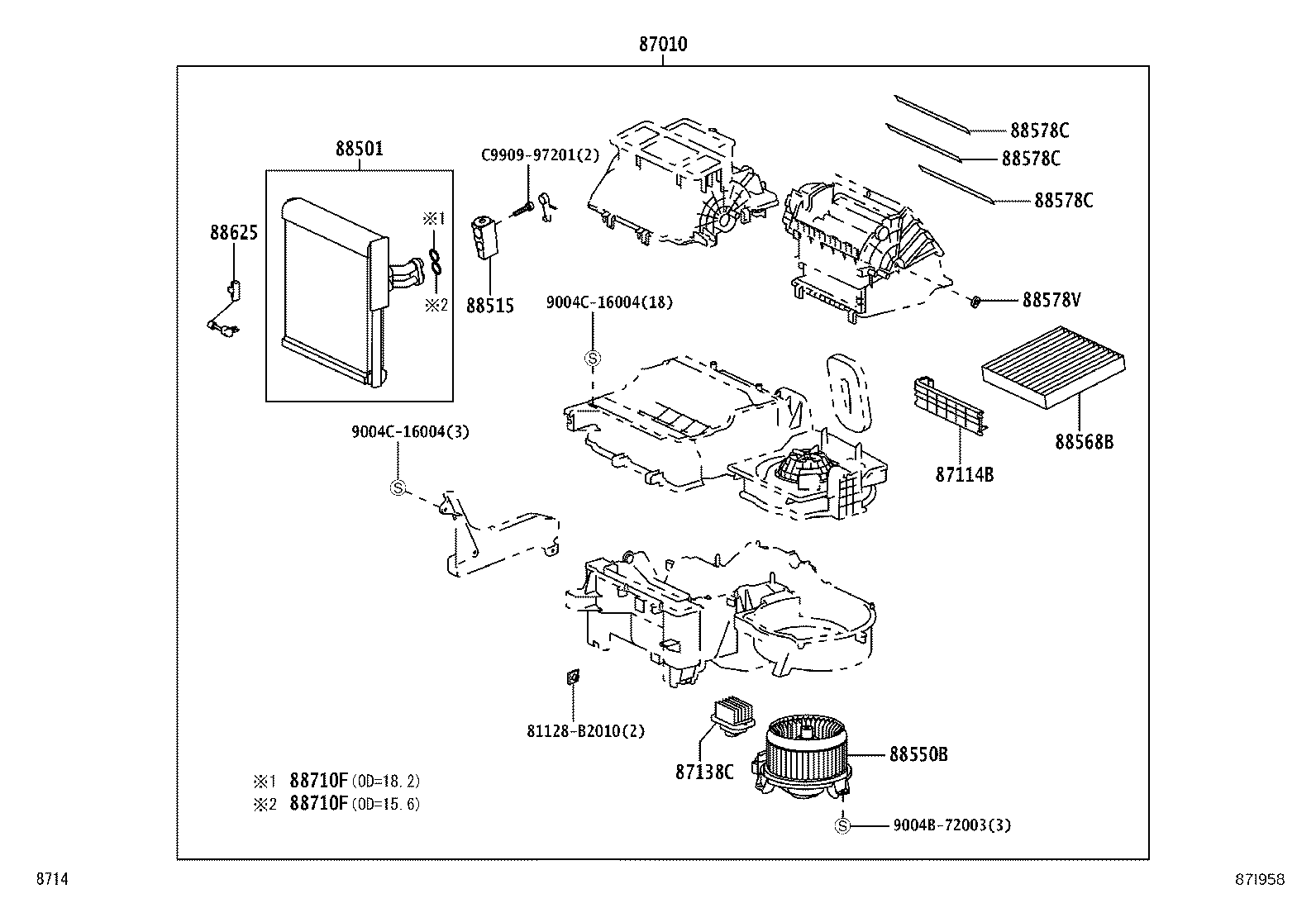 88515-BZ100 VALVE, COOLER EXPANSION product image