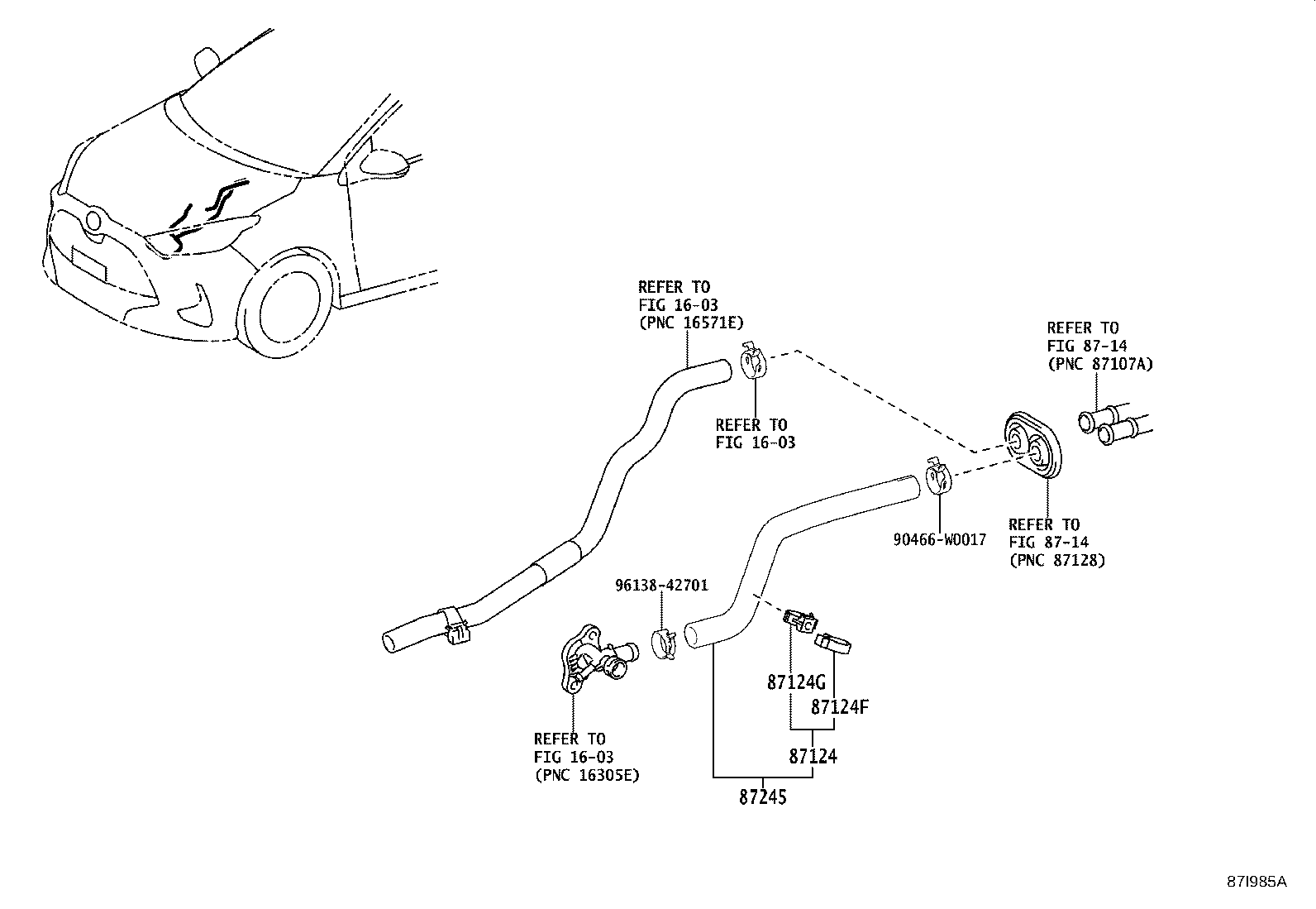 16581-70060 CLAMP, HEATER product image