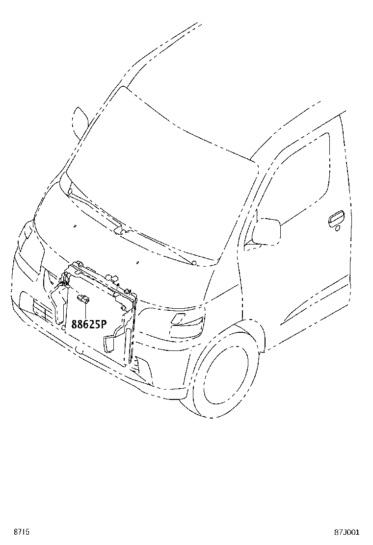 55084-BZ010 DUCT SUB-ASSY, HEATER TO REGISTER, NO.1 product image