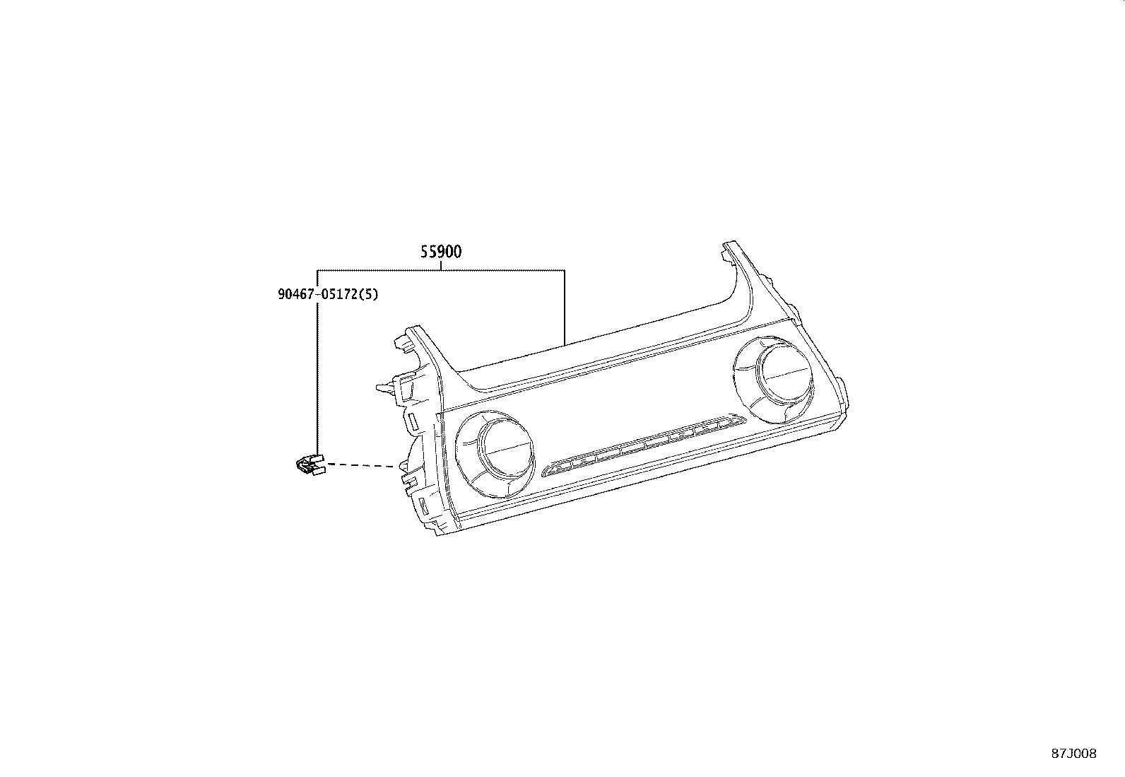 55086-48010 DUCT SUB-ASSY, HEATER TO REGISTER, NO.3 product image