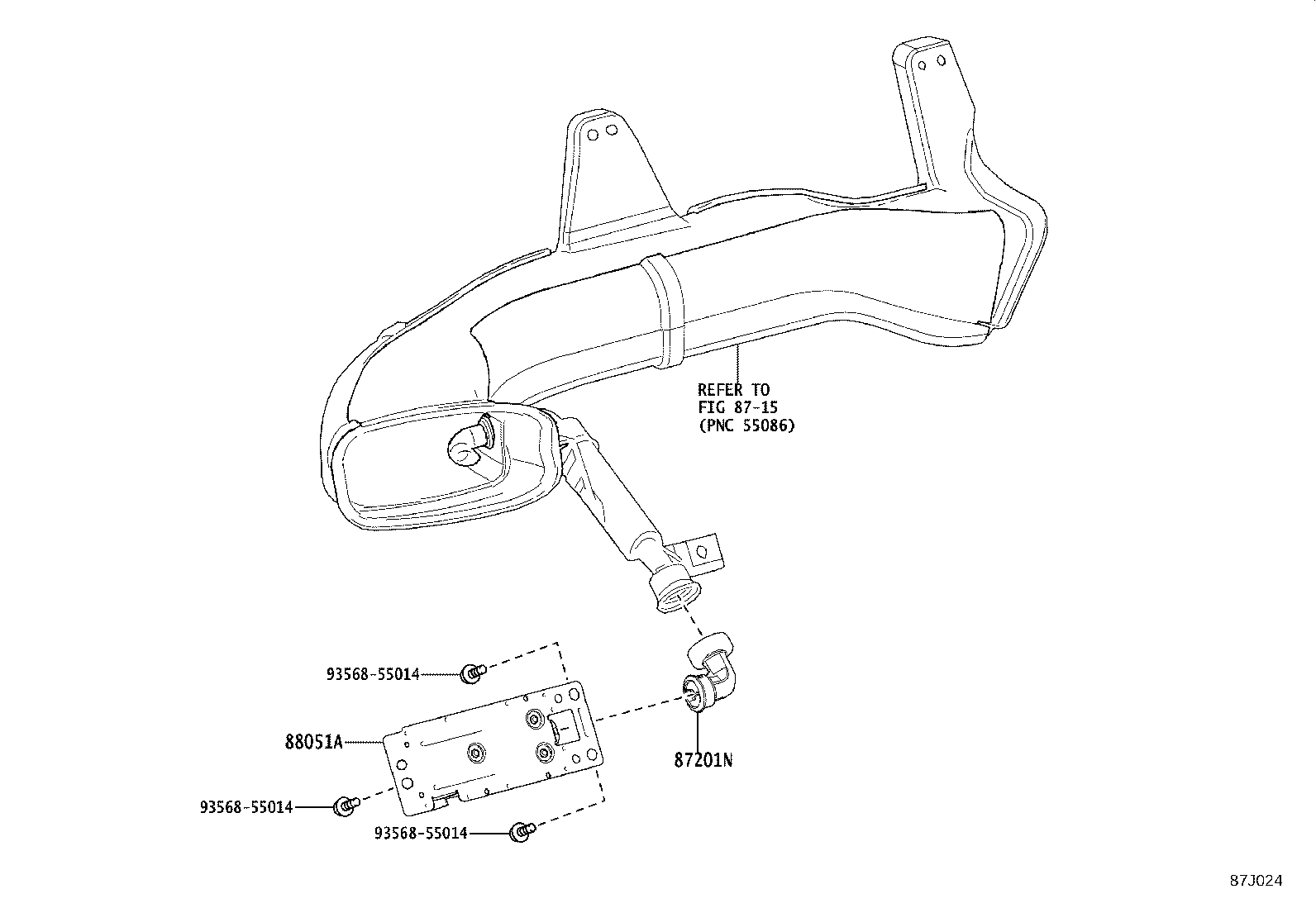 87201-48270 DUCT SUB-ASSY, AIR product image