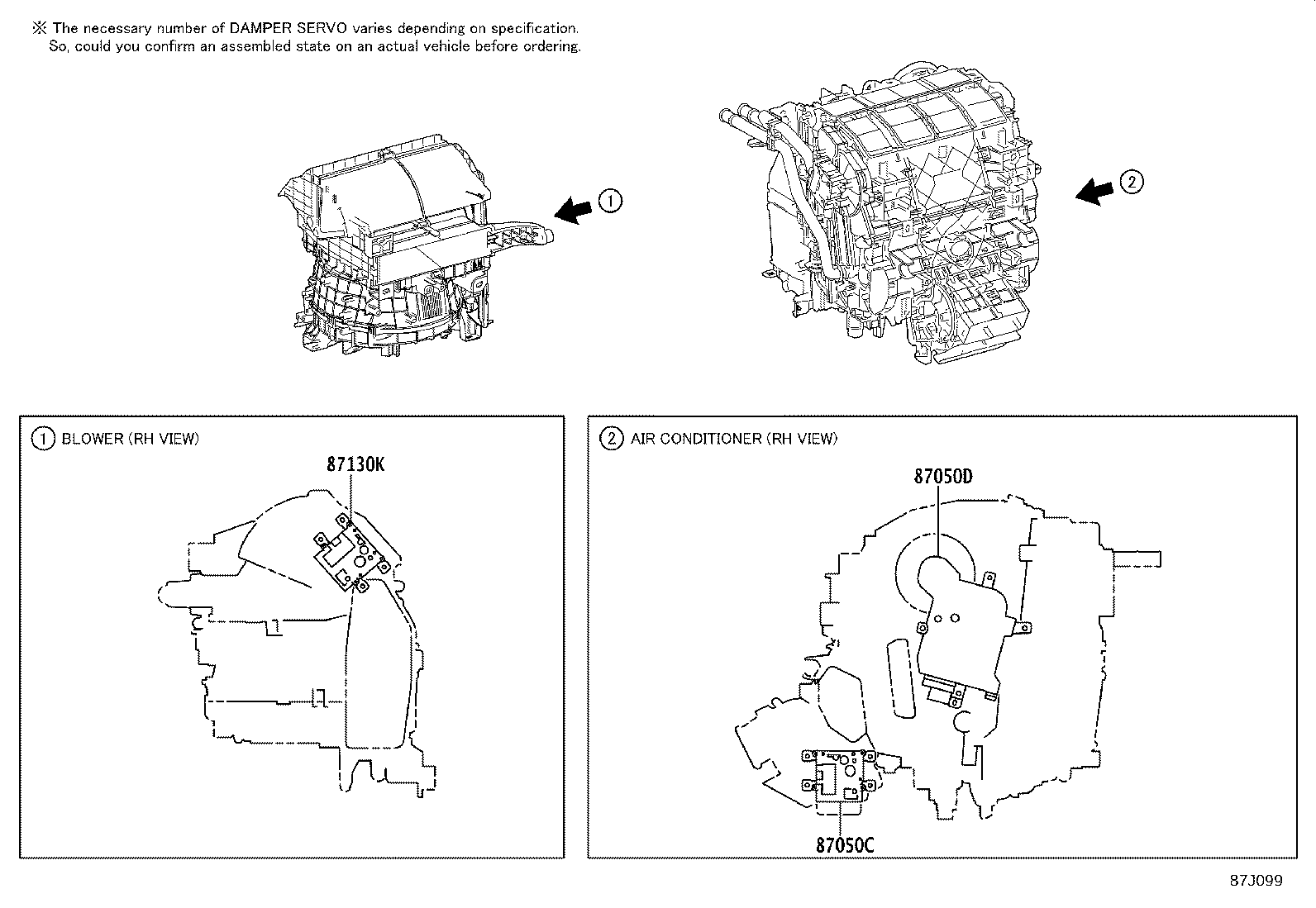 87103-0A030 MOTOR SUB-ASSY, BLOWER W/FAN product image