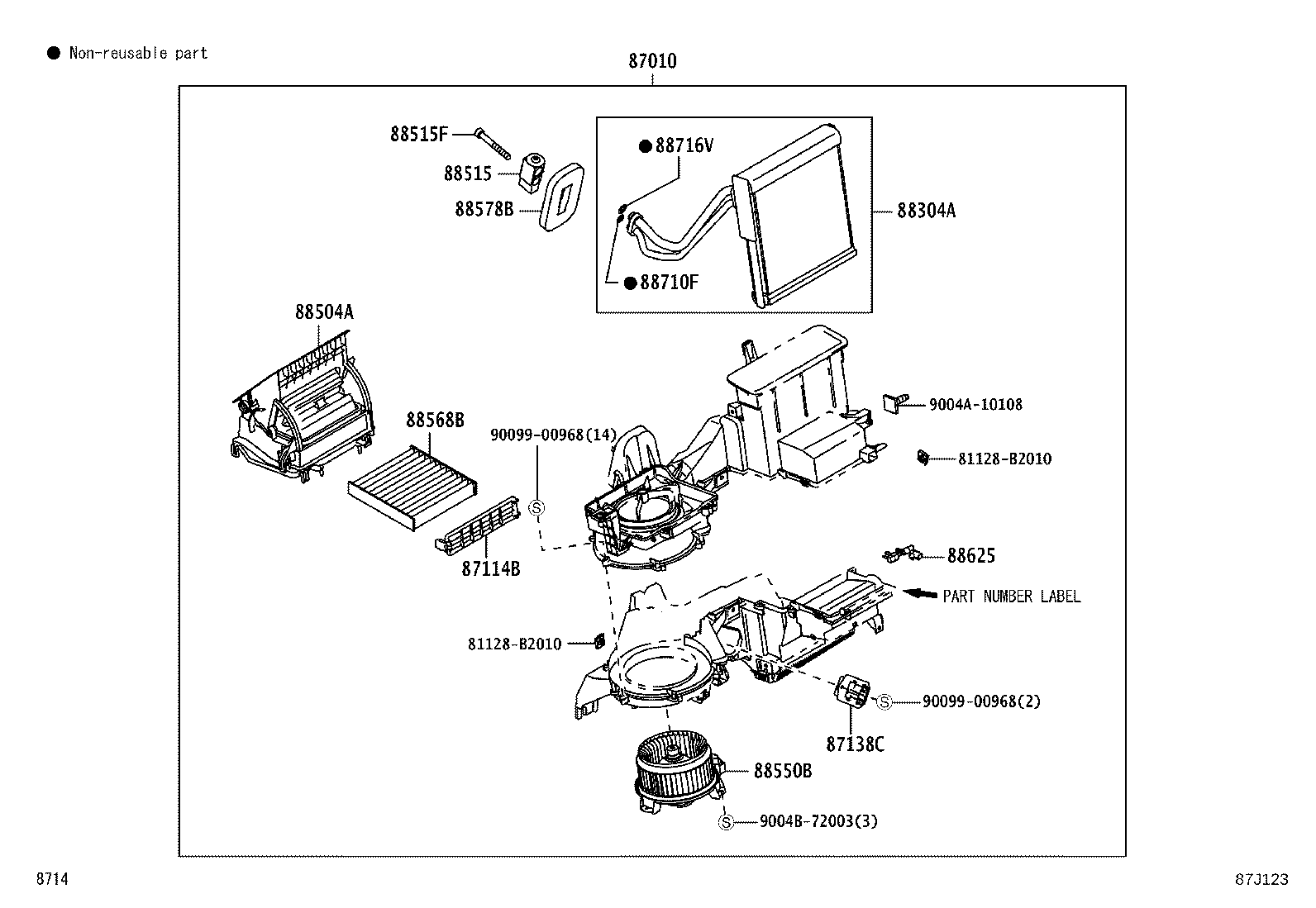 88510-BZ302 UNIT ASSY, AIR CONDITIONER product image