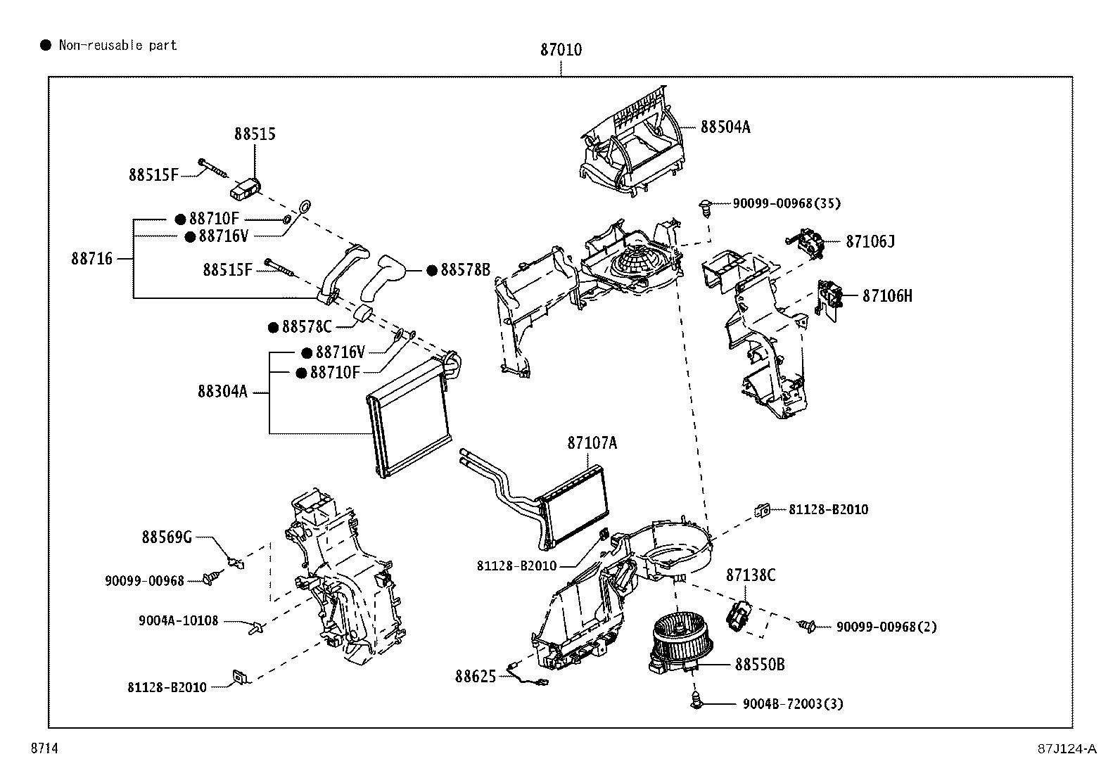88510-BZ302 UNIT ASSY, AIR CONDITIONER product image