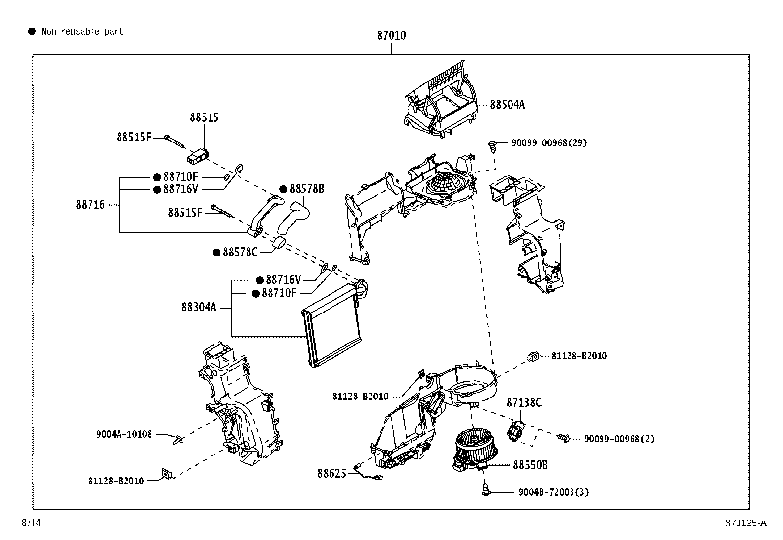 88510-BZ302 UNIT ASSY, AIR CONDITIONER product image