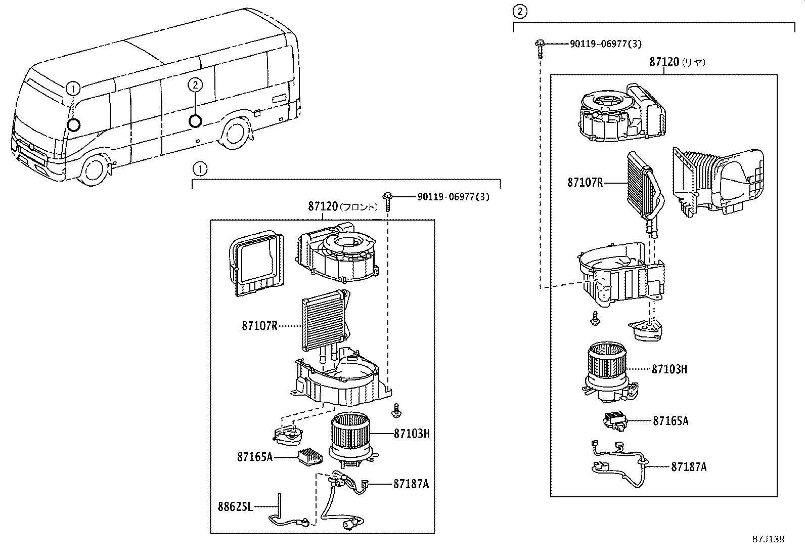 87103-36040 CASE SUB-ASSY, FRONT HEATER BLOWER product image