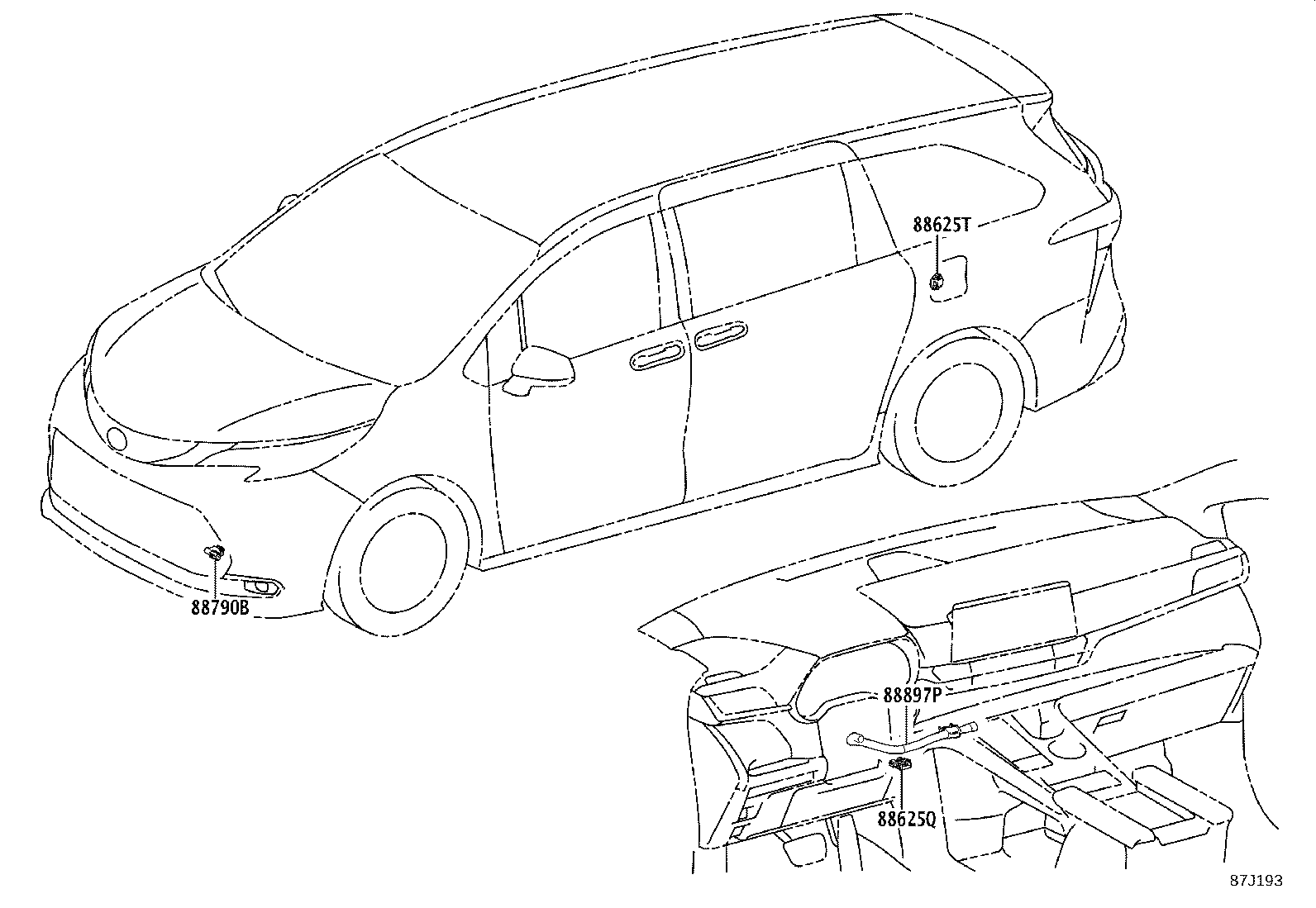 55871-08030 SEAL, AIR DUCT product image