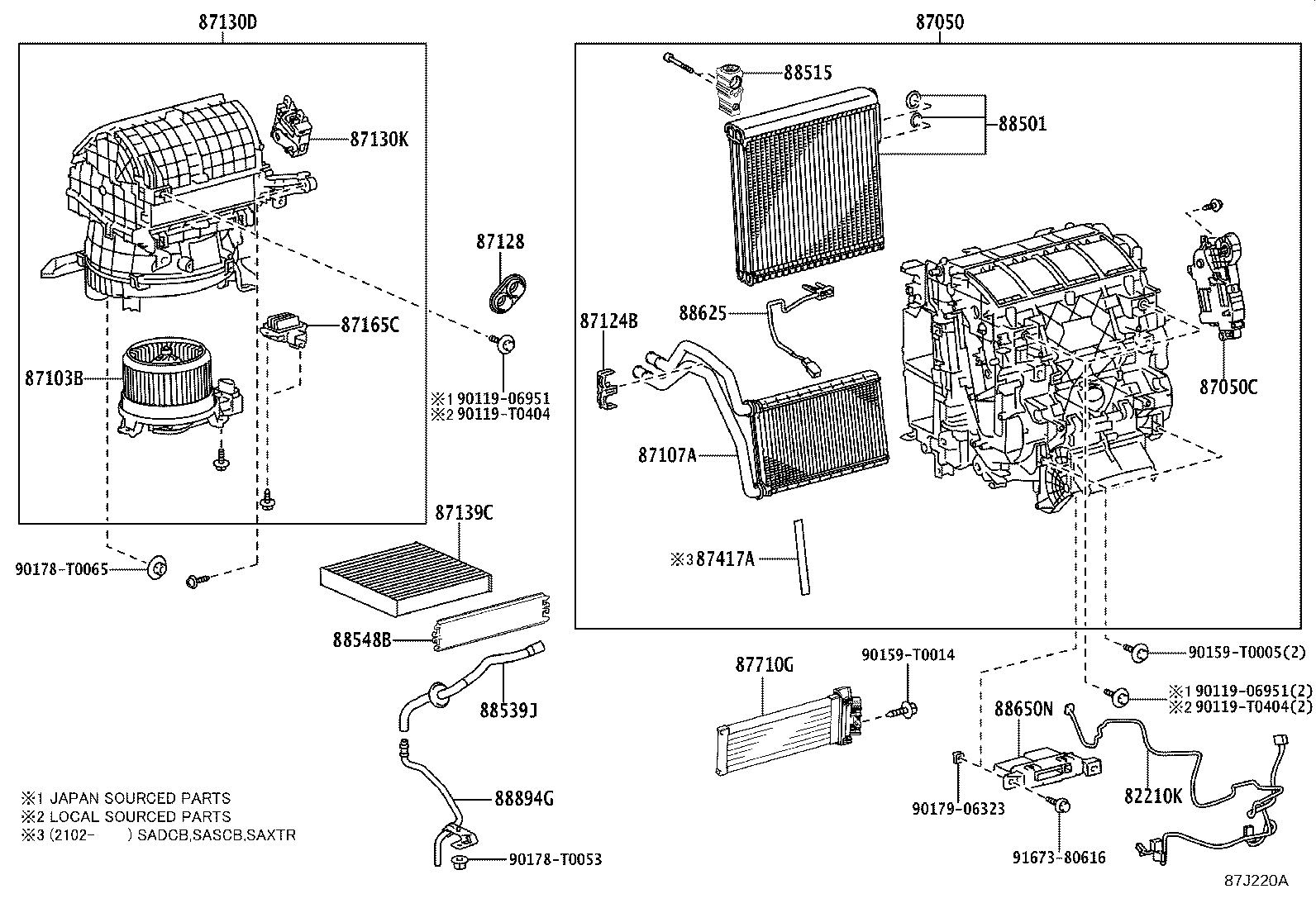 87417-0K050 PACKING, AIR DUCT product image