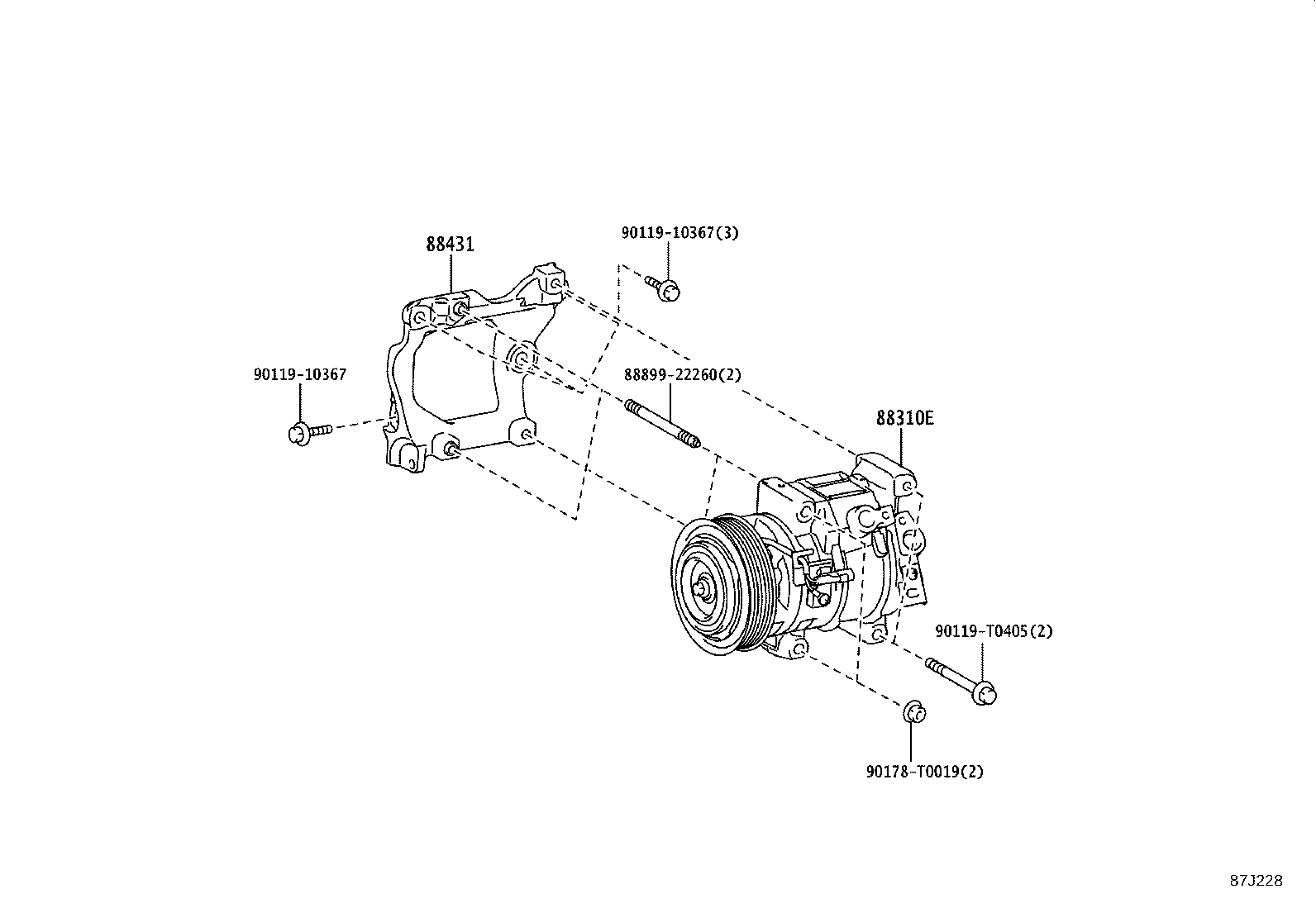 88410-0K631 CLUTCH ASSY, MAGNET product image