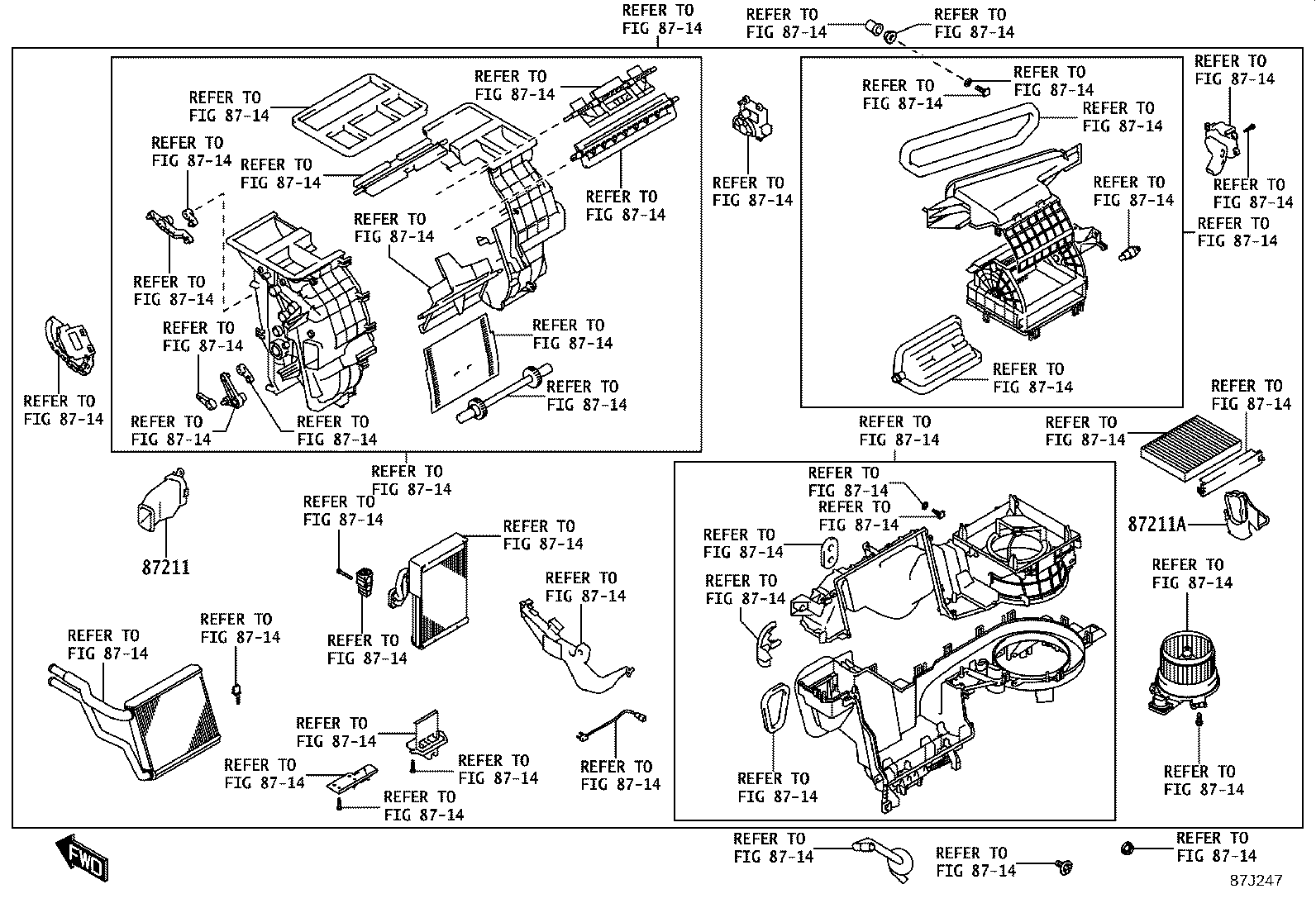 55870-WC002 DUCT SUB-ASSY, HEATER TO REGISTER, NO.2 product image