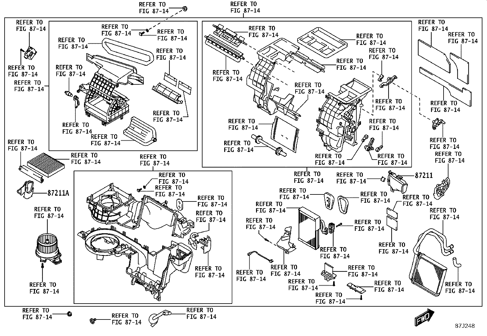 55870-WC002 DUCT SUB-ASSY, HEATER TO REGISTER, NO.2 product image