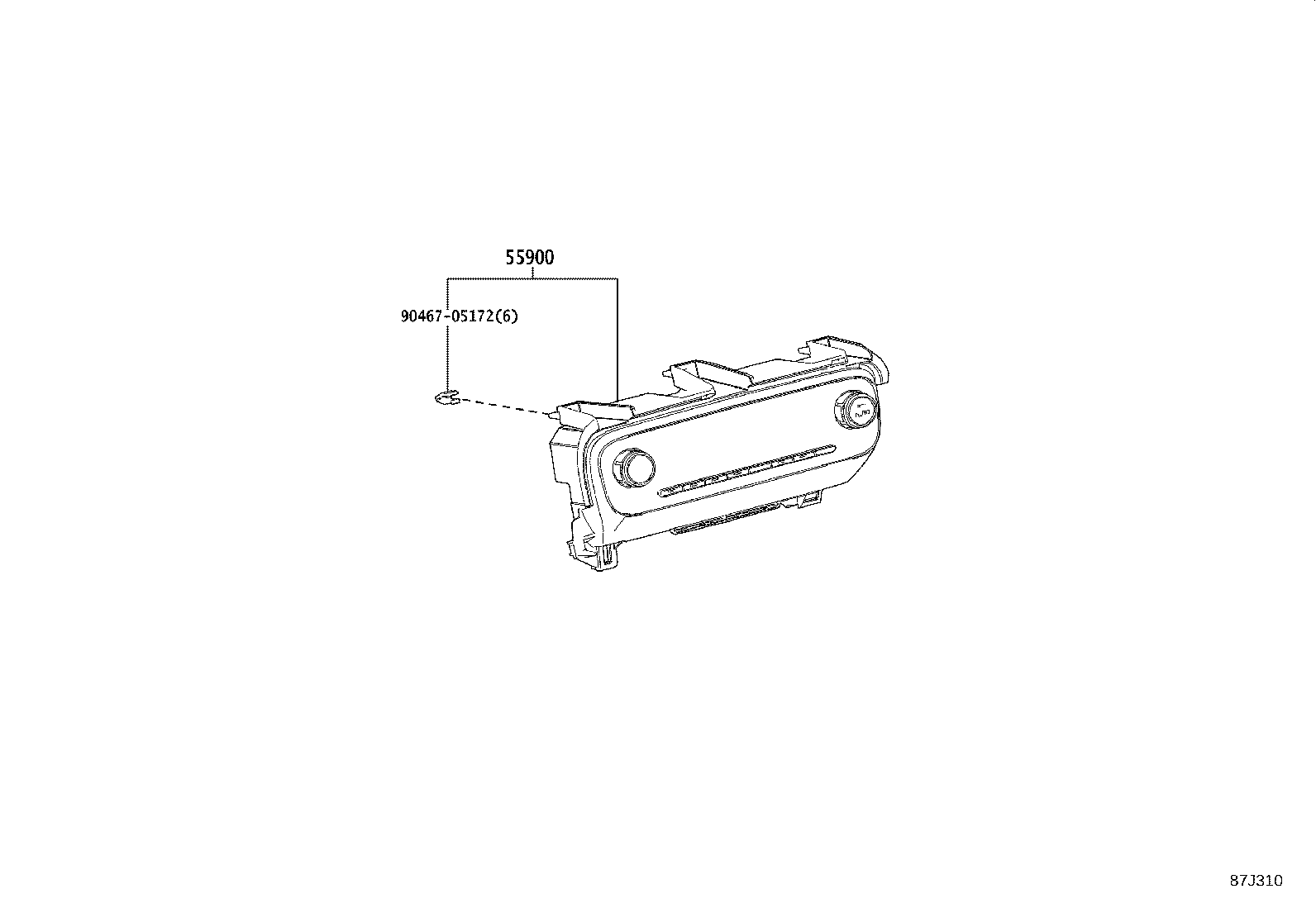 55900-52D71 CONTROL ASSY, AIR CONDITIONER product image