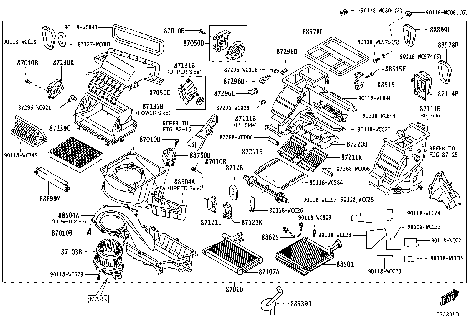 87103-WC004 MOTOR SUB-ASSY, BLOWER W/FAN product image