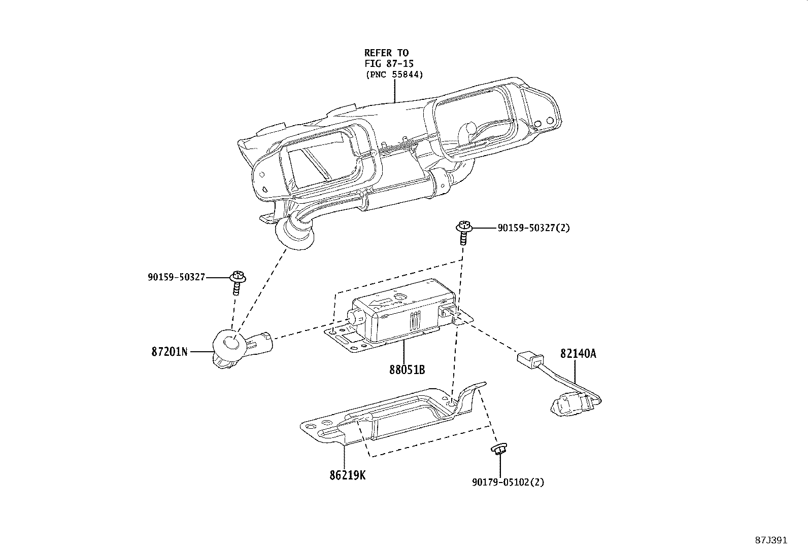 55848-53020 DUCT SUB-ASSY, AIR product image